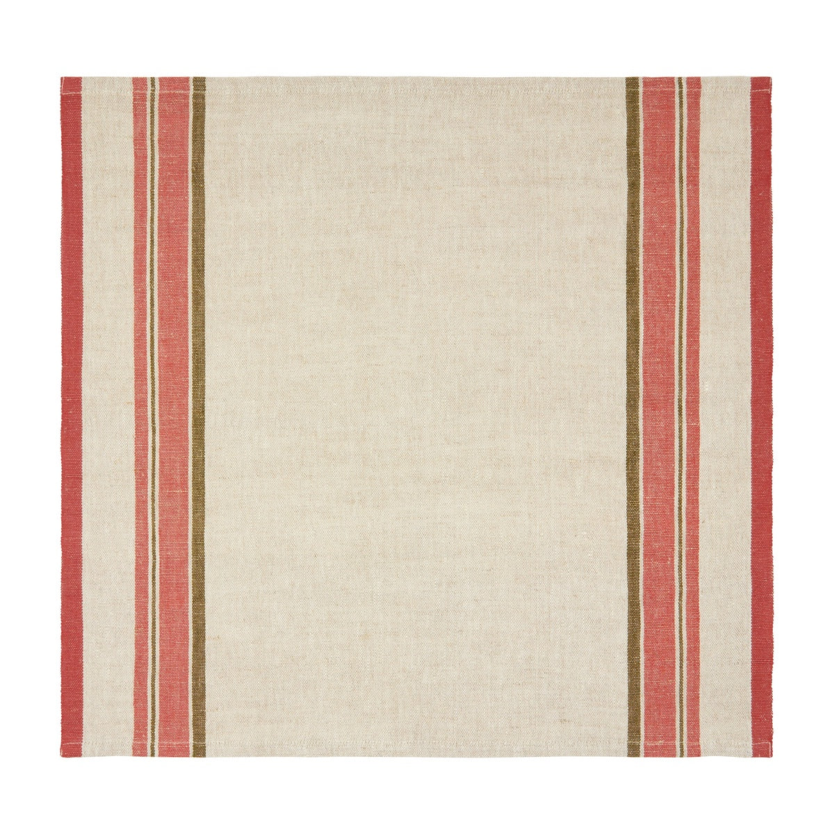  Caravan Antibes Natural Napkins, Set of 4 - Blue - Bonton