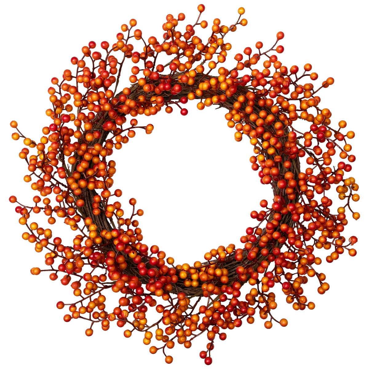  Northlight Artificial Berries Fall Harvest Twig Wreath - 18