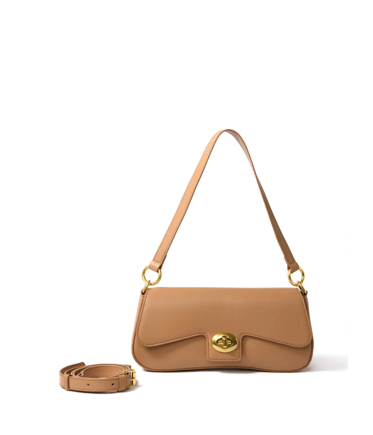  Bob Ore Jacqueline Leather Bag Apricot - Apricot - Bonton