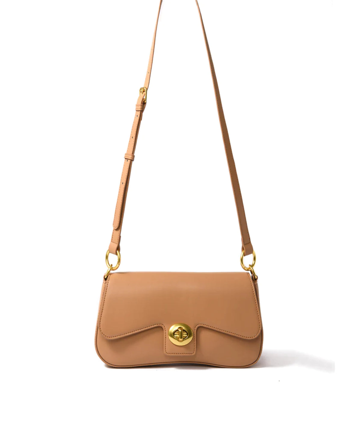  Bob Ore Jacqueline Leather Bag Apricot - Apricot - Bonton