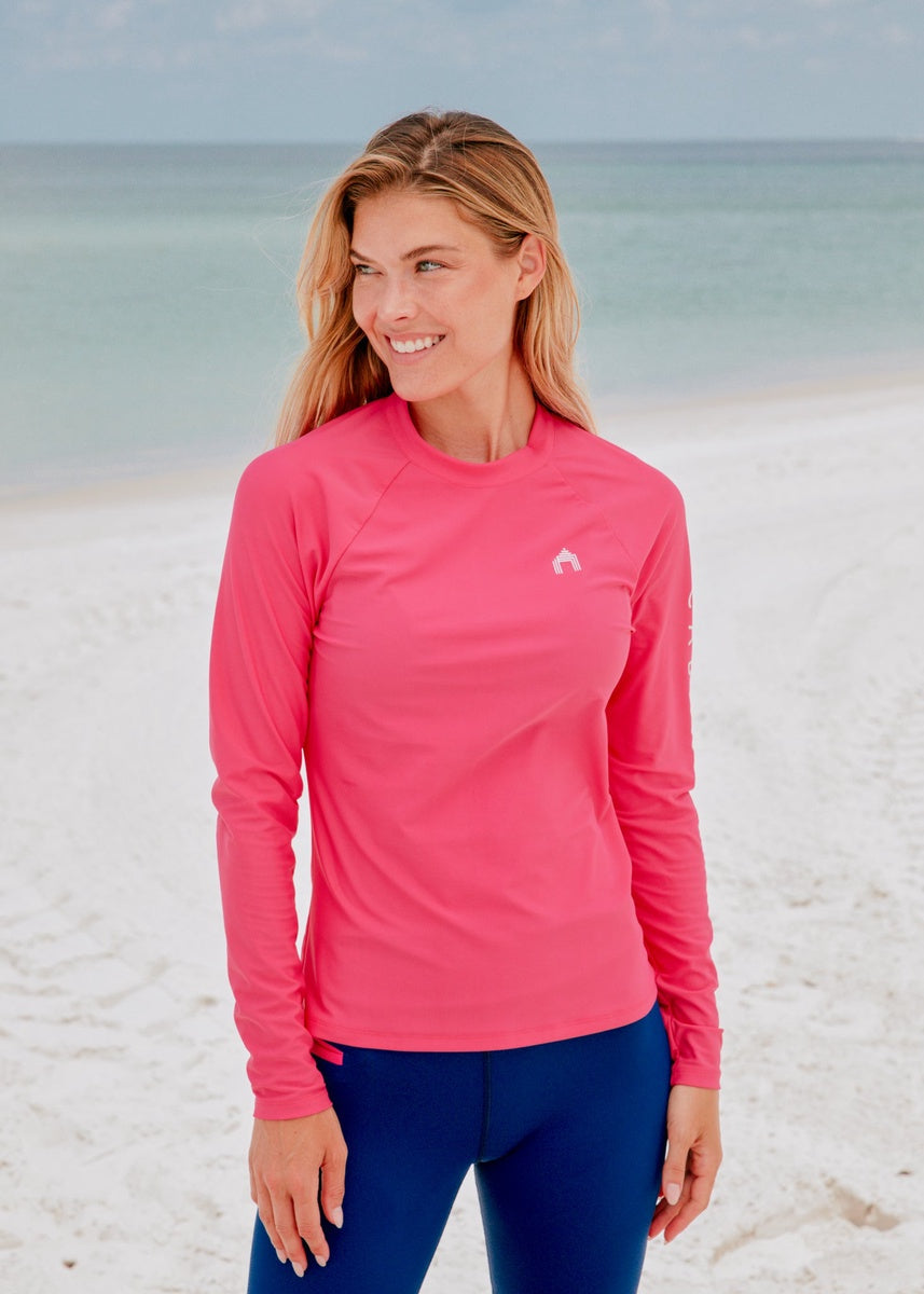  Cabana Life Pink Cabana Life Rashguard - XS - Bonton