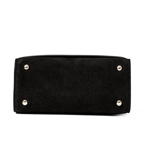 Lili Bag - Black Patent & Suede