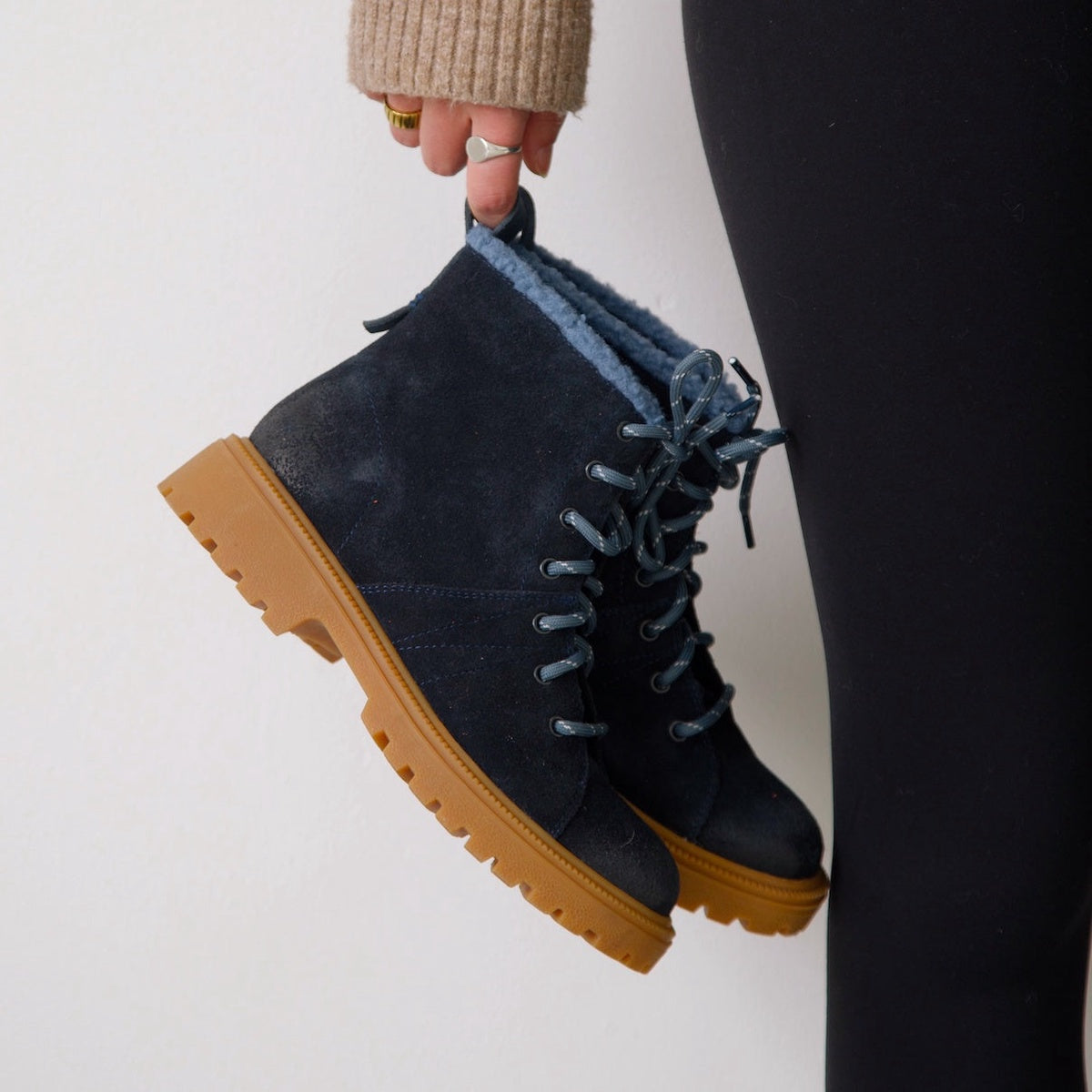  Mykos Rowan Women's Lace-Up Hiker Boot - Navy - Bonton