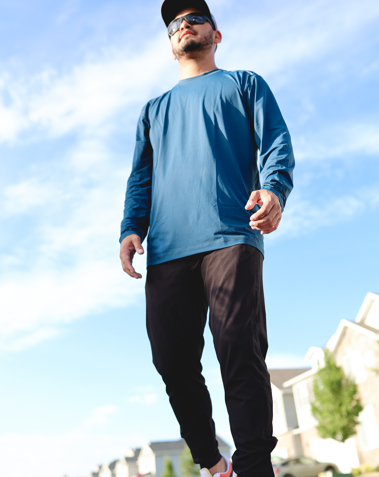  BloqUV MEN'S LONG SLEEVE JET TEE (12002) - Black - Bonton