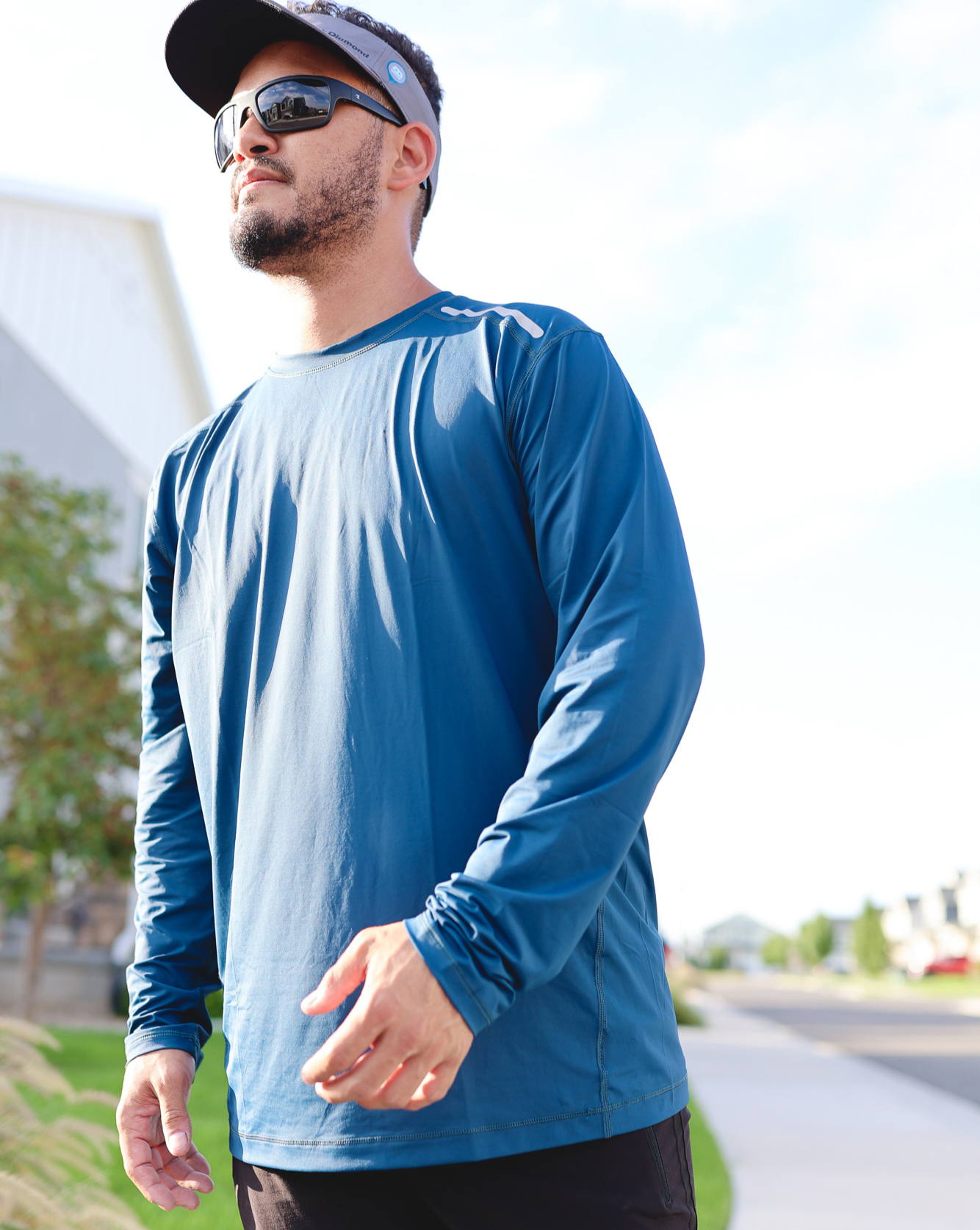  BloqUV MEN'S LONG SLEEVE JET TEE (12002) - Black - Bonton