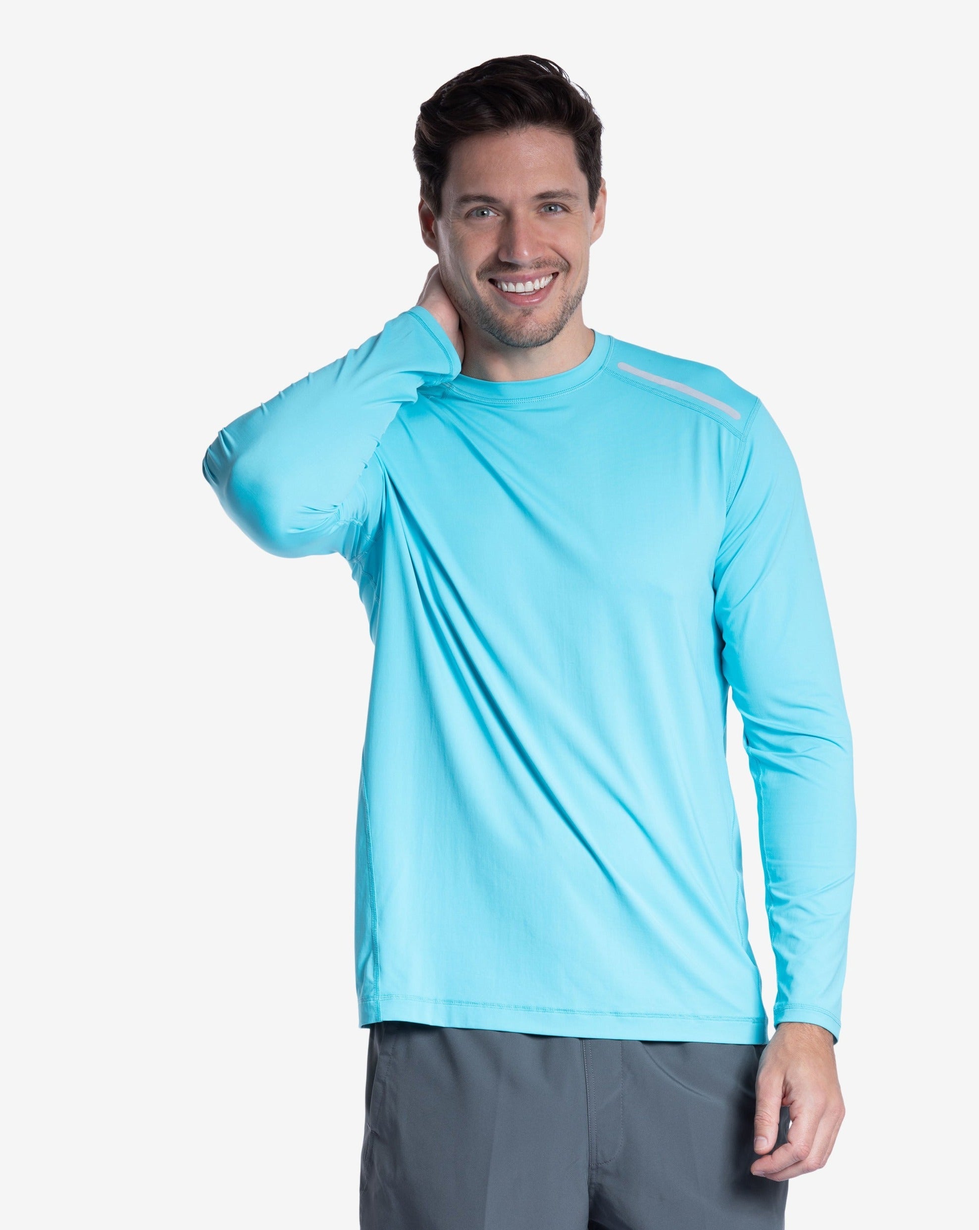  BloqUV MEN'S LONG SLEEVE JET TEE (12002) - Black - Bonton
