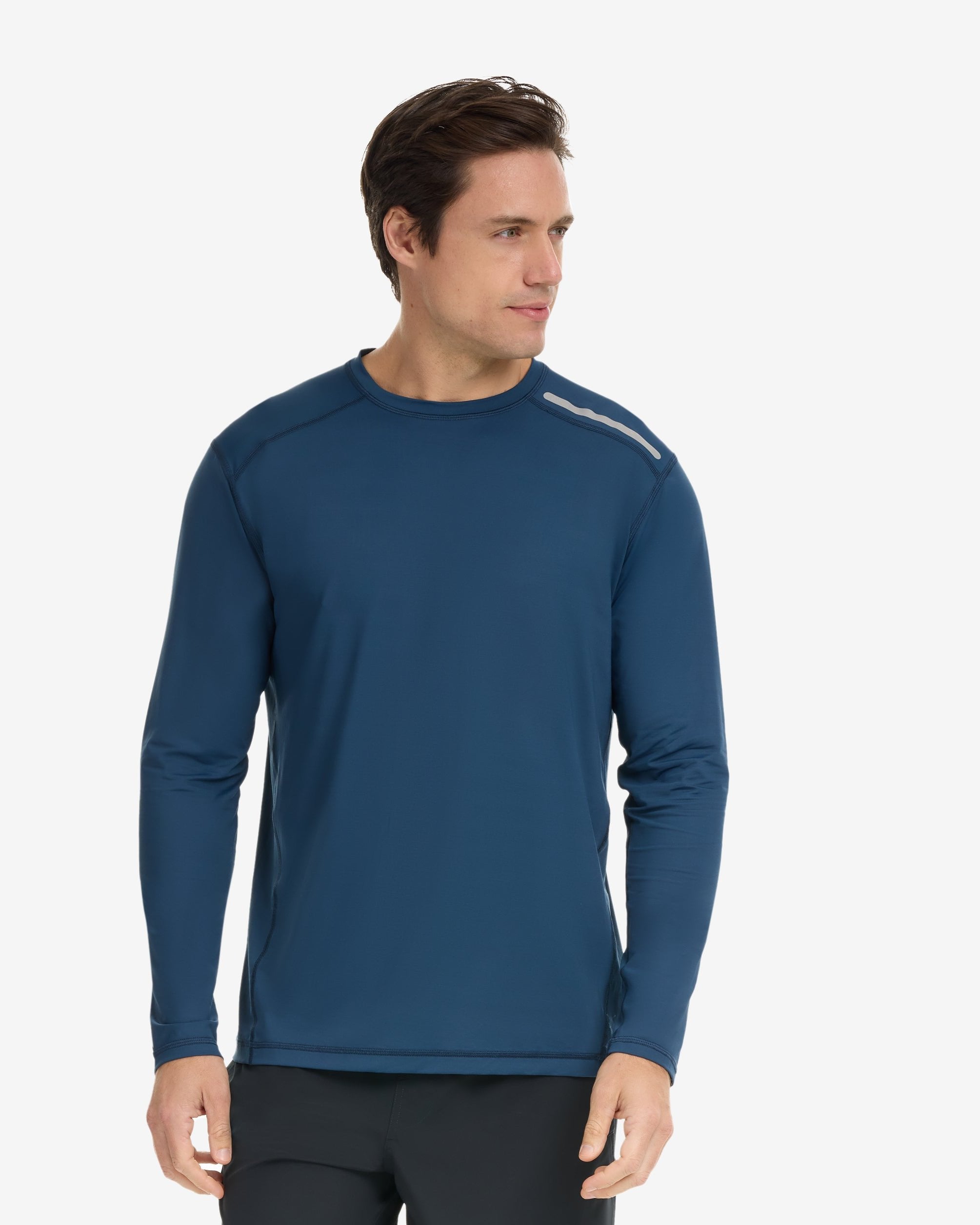  BloqUV MEN'S LONG SLEEVE JET TEE (12002) - Black - Bonton
