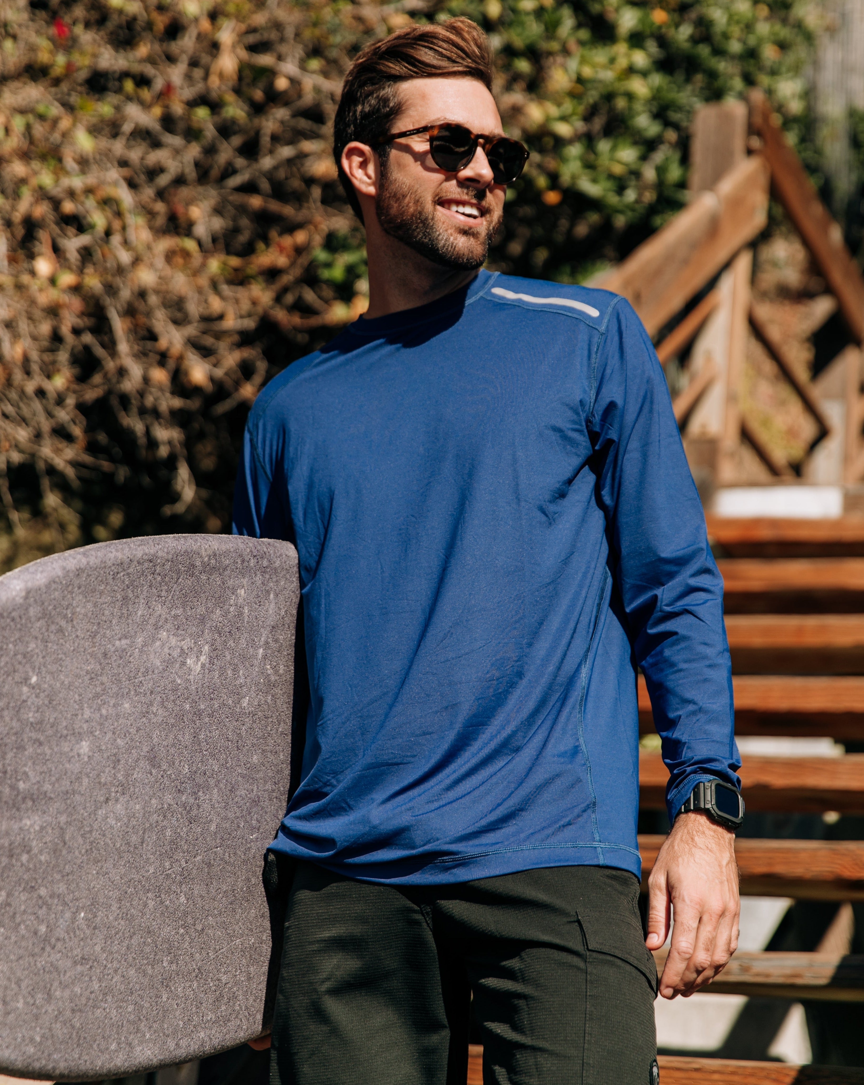  BloqUV MEN'S LONG SLEEVE JET TEE (12002) - Black - Bonton
