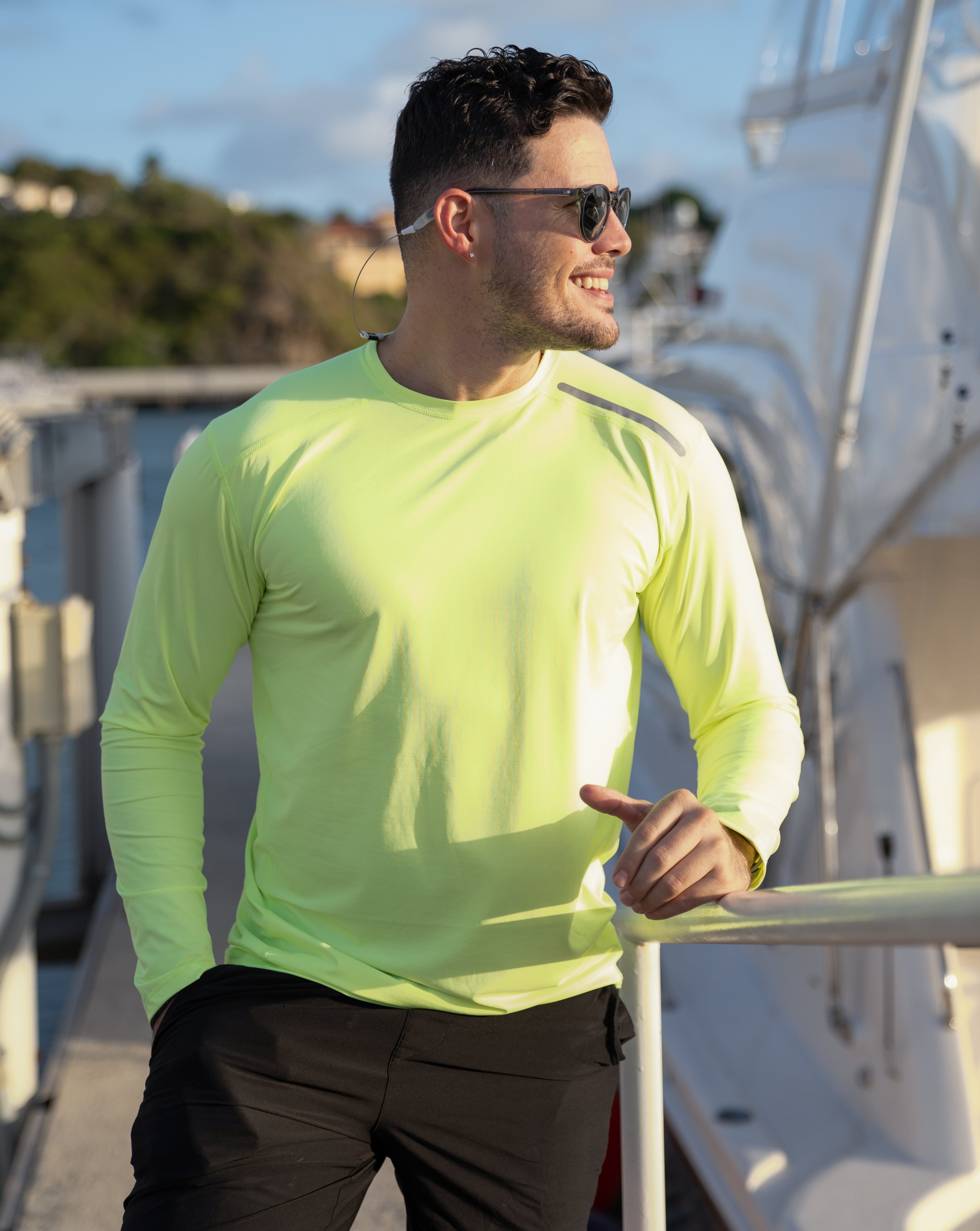  BloqUV MEN'S LONG SLEEVE JET TEE (12002) - Black - Bonton