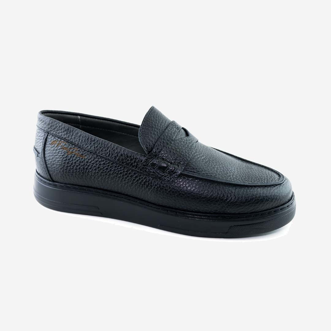  Gernie NYC 22's Penny Leather Low Top - Black Napa - Bonton