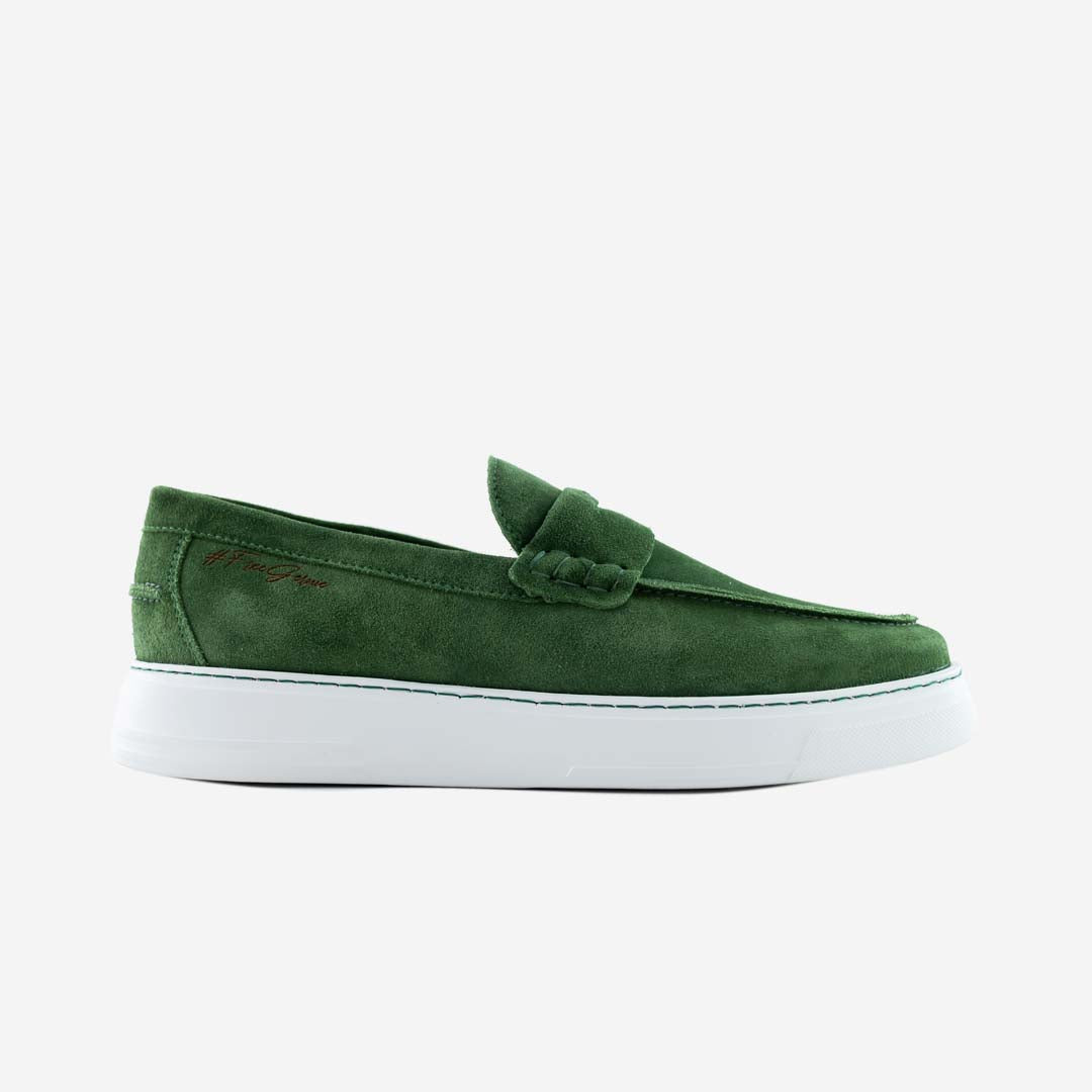  Gernie NYC 22's Penny Leather Low Top - Hunter Suede - Bonton