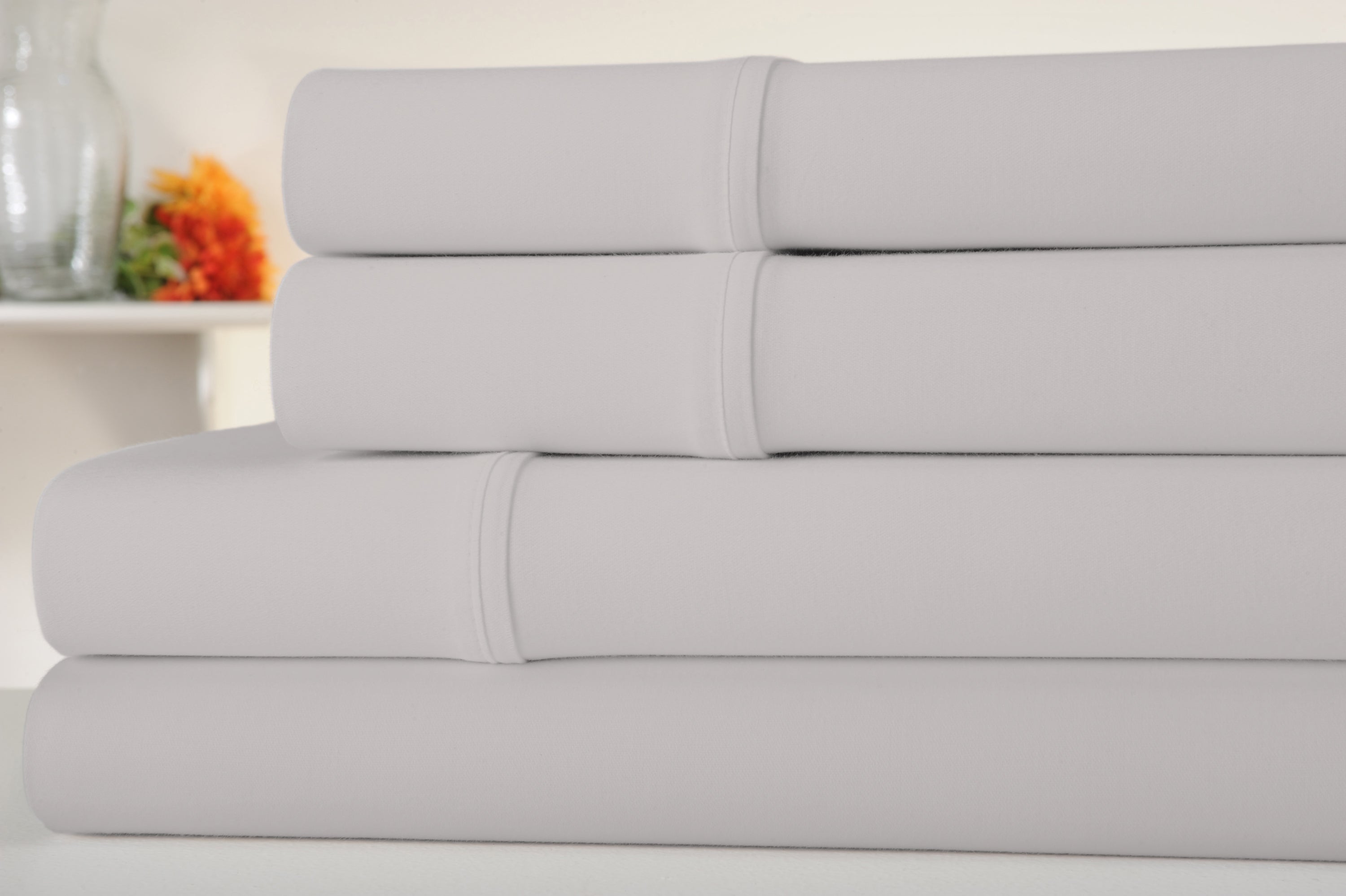  Kathy Ireland Home Kathy Ireland 300 Thread Count Sateen Cotton Sheet Set - Twin - Bonton