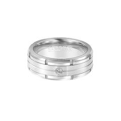 Men's Spinner CZ Ring with Stone