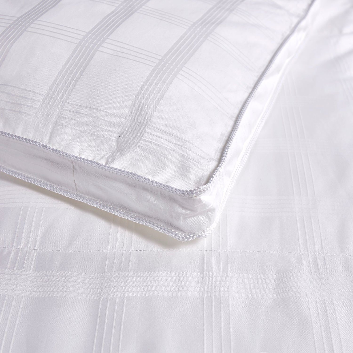  Blue Ridge Home Fashions Extra Warm Cotton Windowpane Comforter - White - Bonton