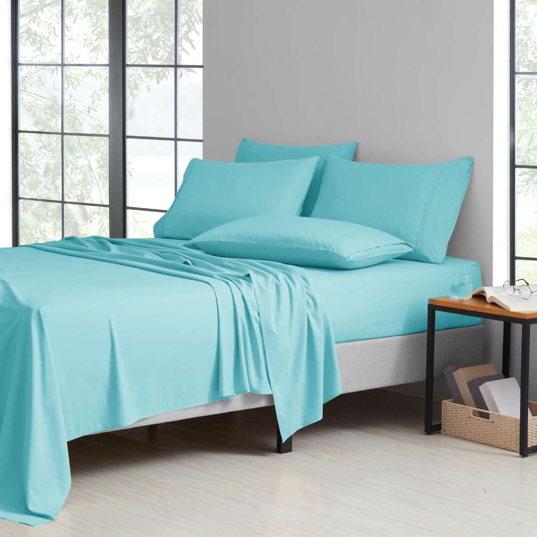  Kathy Ireland Home Kathy Ireland 2000 Thread Count Cotton 6 Pc Sheet Set - Cal King - Bonton