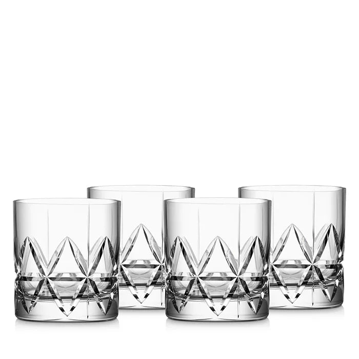  Orrefors Peak Old Fashion Glass Set of 4 - Clear - Bonton