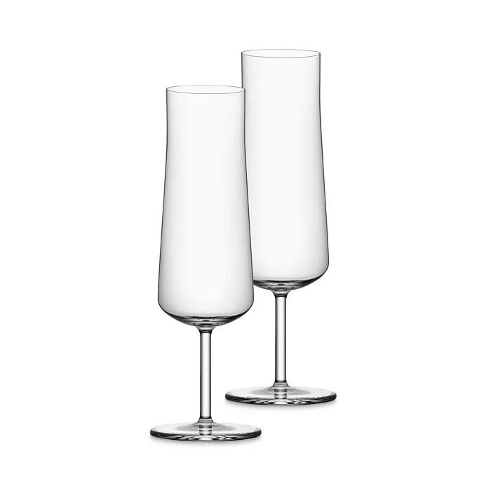  Orrefors Informal Champagne Pair - Clear - Bonton