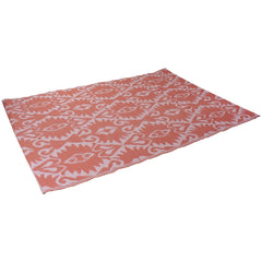 4' X 6' Pink Abstract Pattern Rectangular Outdoor Area Rug