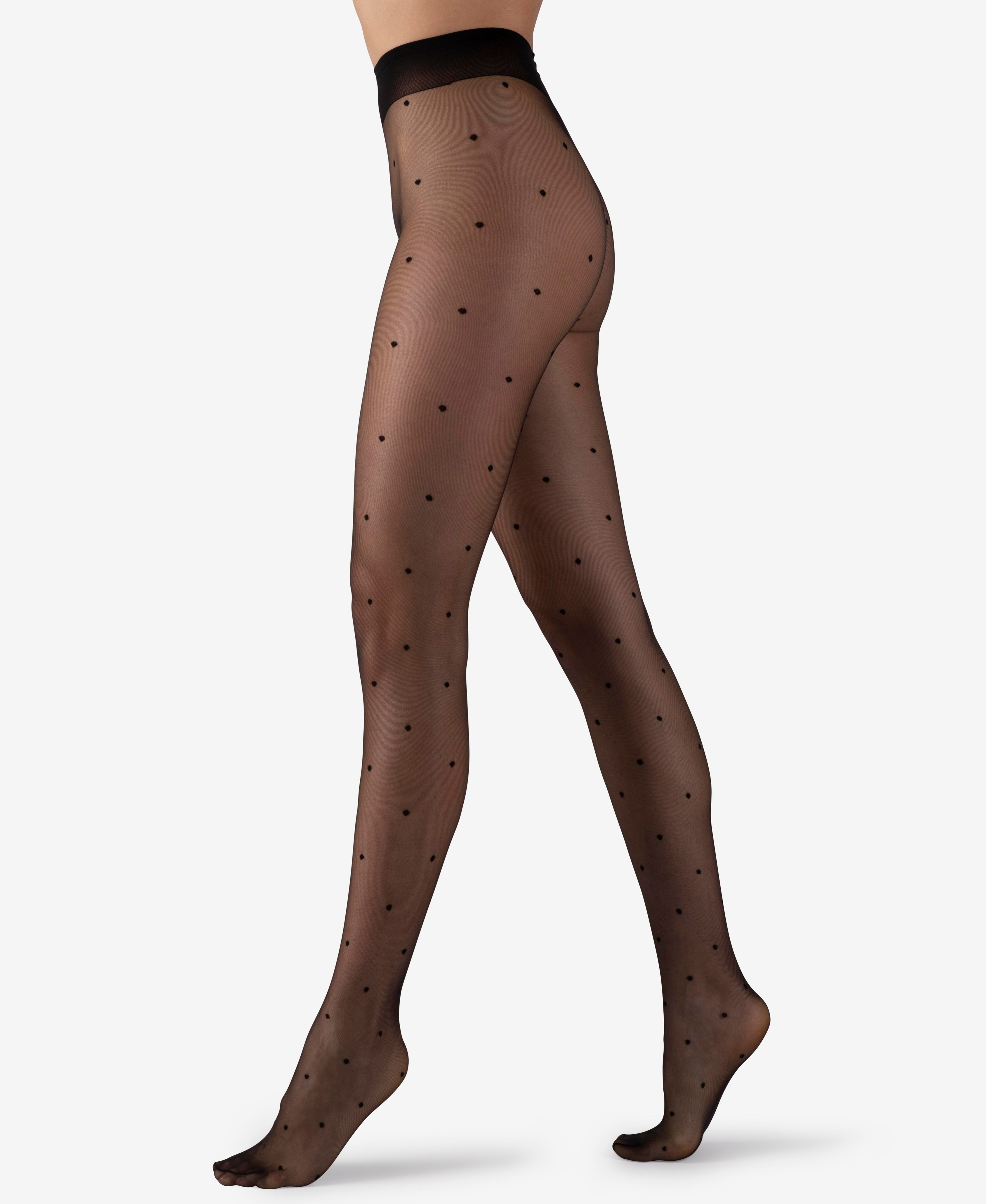  LECHERY LECHERY POLKA DOT TIGHTS - BLACK - Bonton