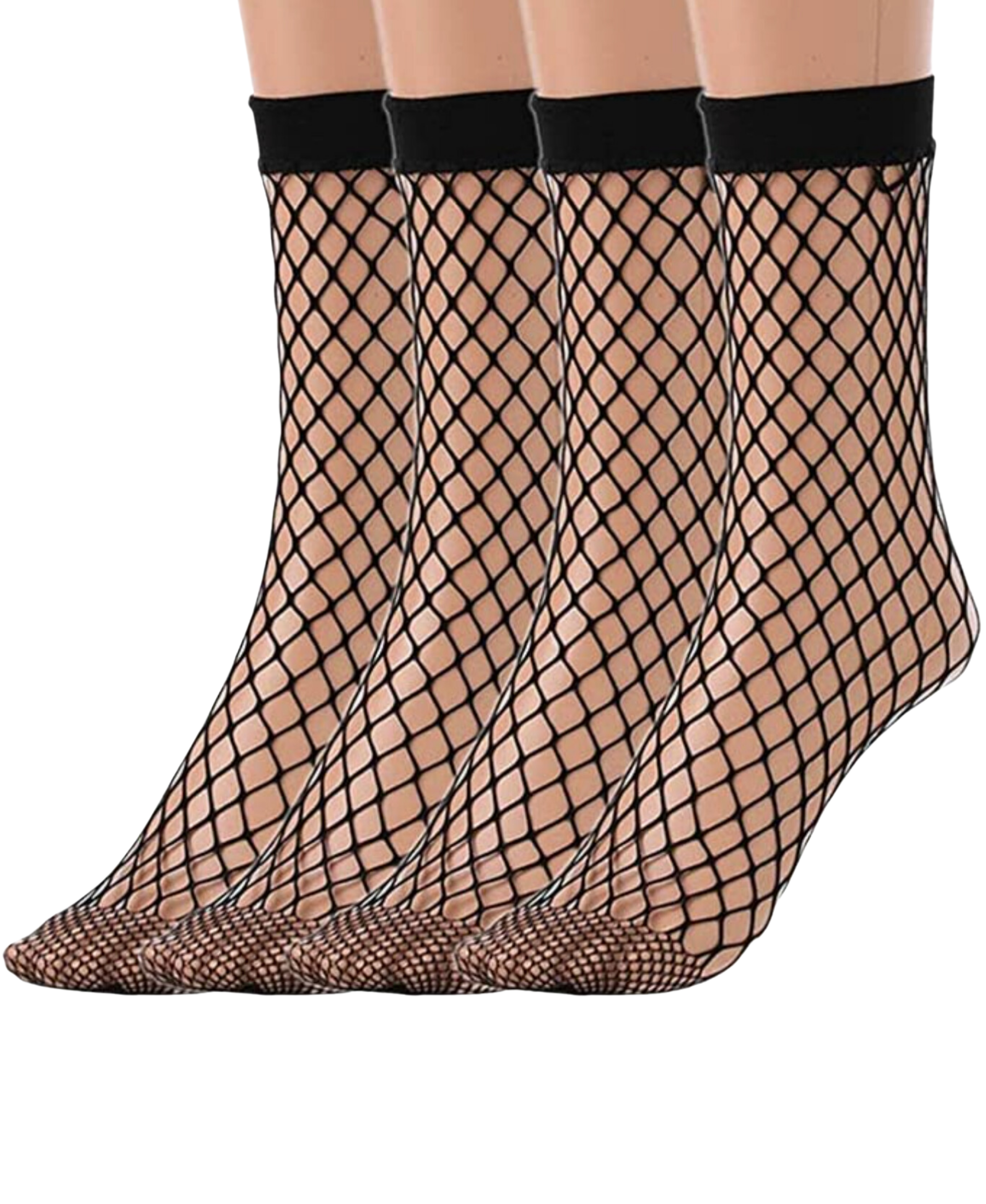  LECHERY LECHERY FISHNET SOCKS (2 PACK) - BLACK - Bonton