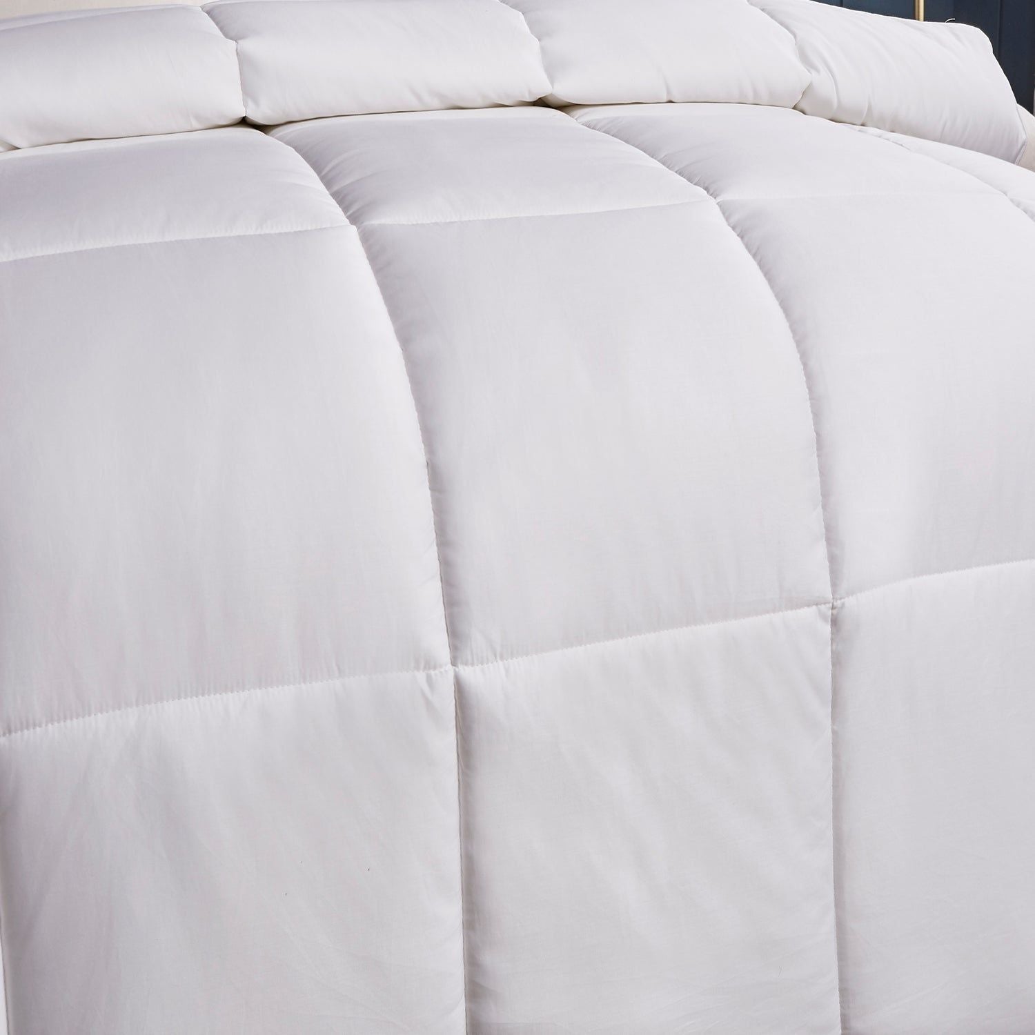  Blue Ridge Home Fashions All Seasons Sateen Cotton Comforter - White - Bonton