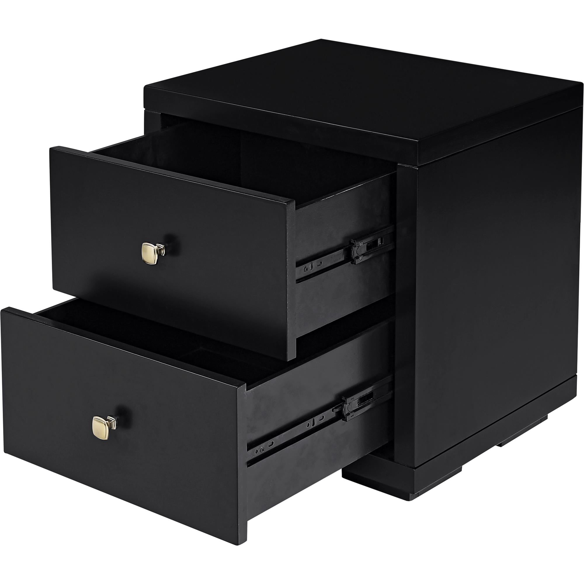  Camden Isle Wood Nightstand - Black - Bonton