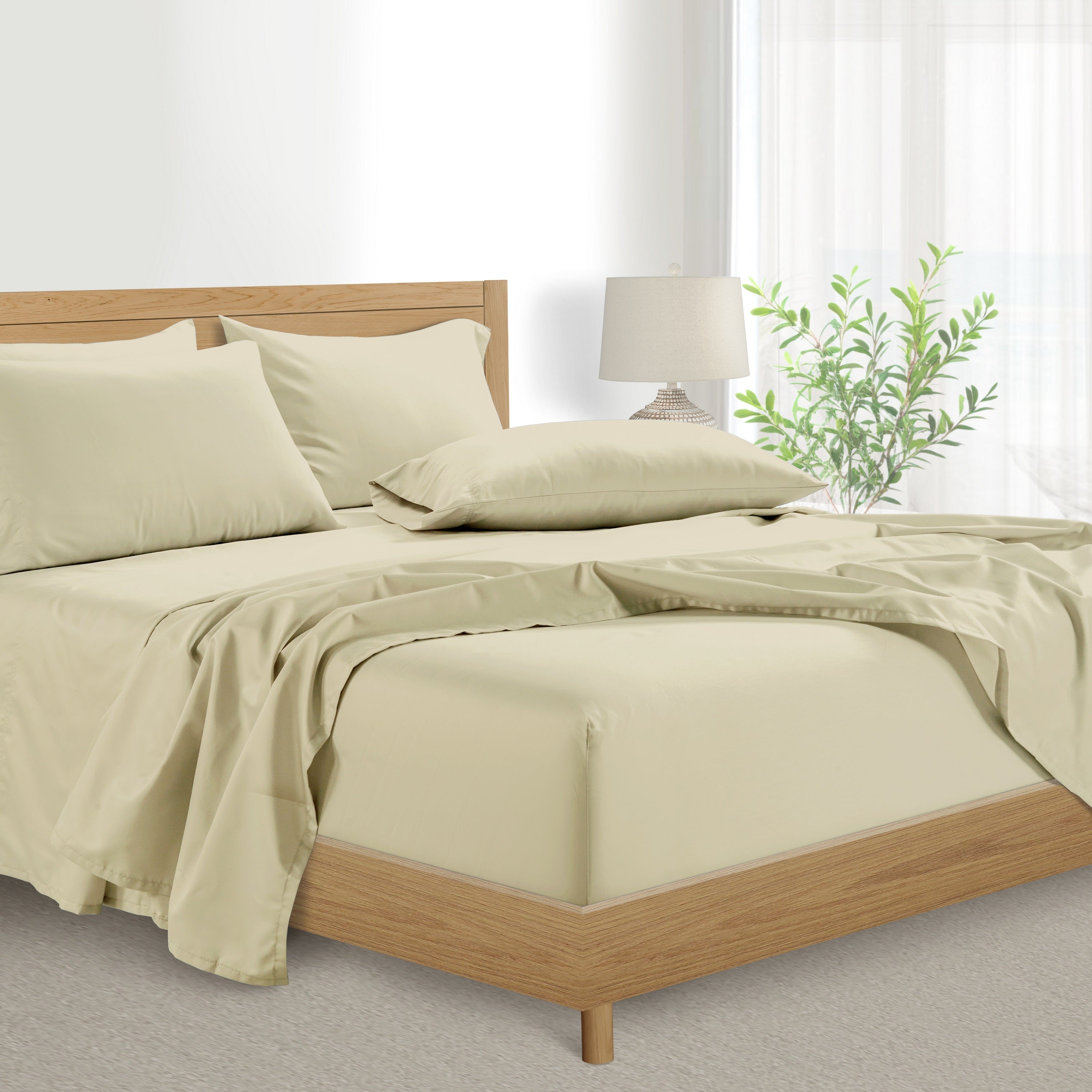  Kathy Ireland Home Kathy Ireland 1000 Thread Count Egyptian Cotton Rich 6-Piece Sheet Set - King - Bonton