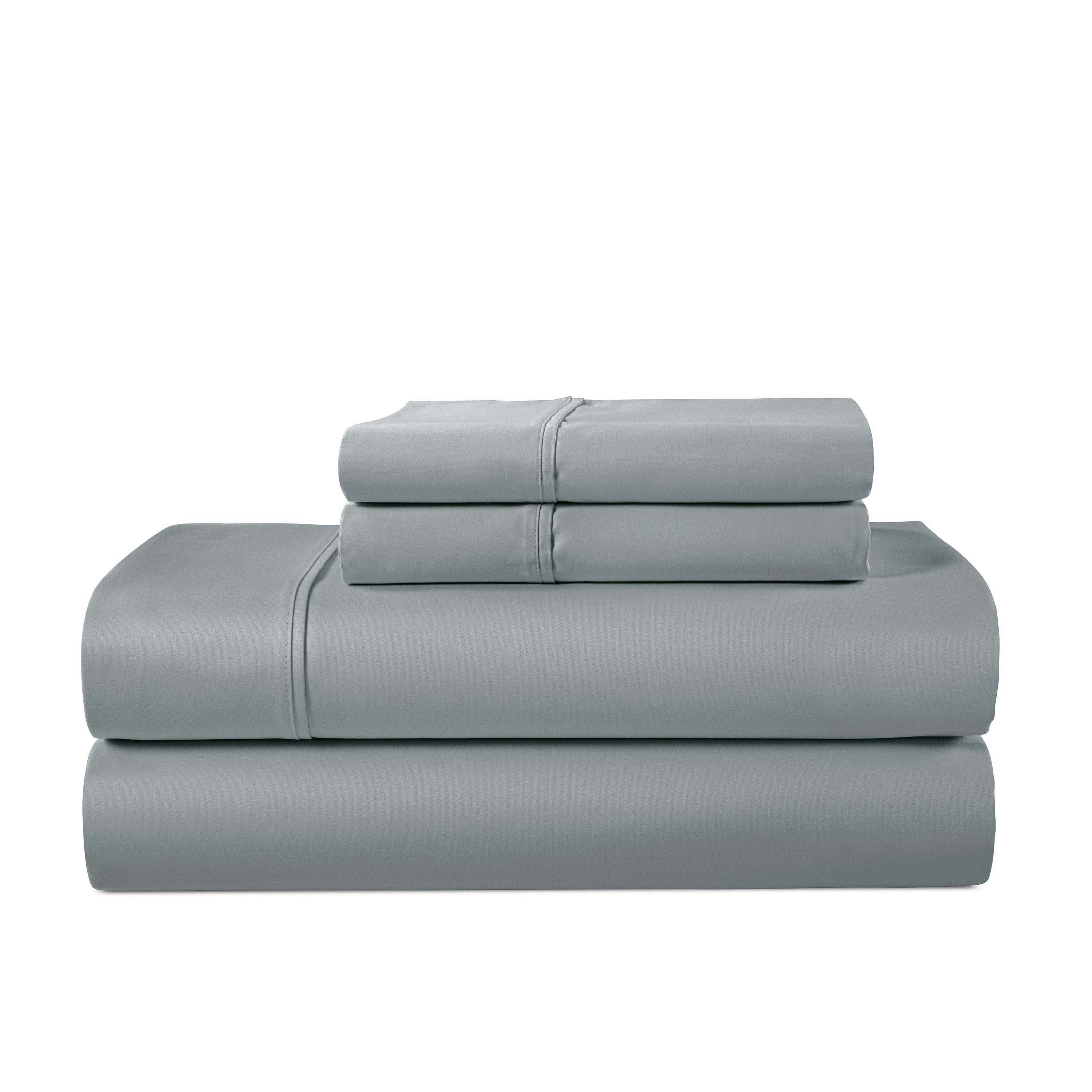  Kathy Ireland Home Kathy Ireland 500 Thread Count Tencel Cooling Cotton 4-Piece Sheet Set - King - Bonton