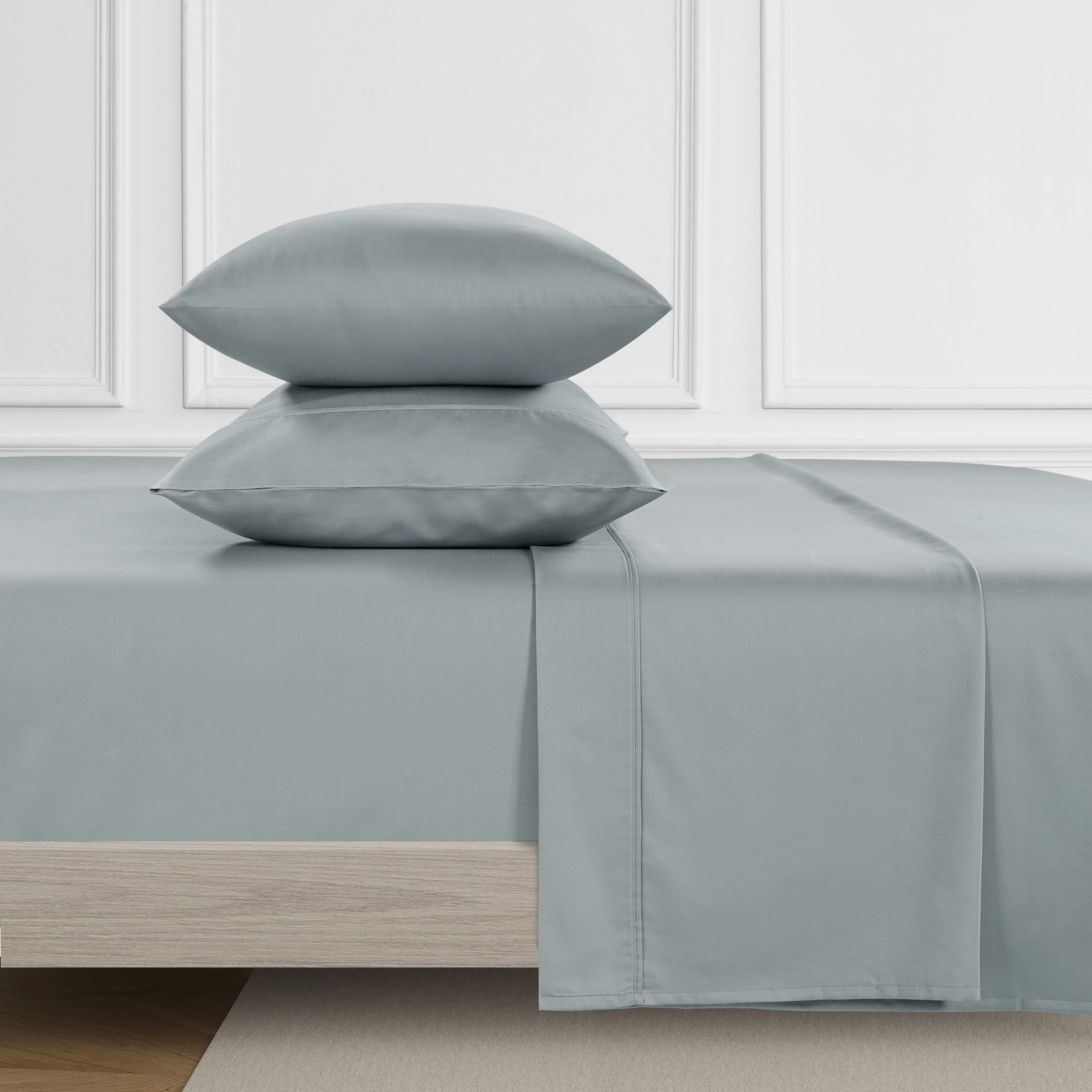  Kathy Ireland Home Kathy Ireland 500 Thread Count Tencel Cooling Cotton 4-Piece Sheet Set - King - Bonton