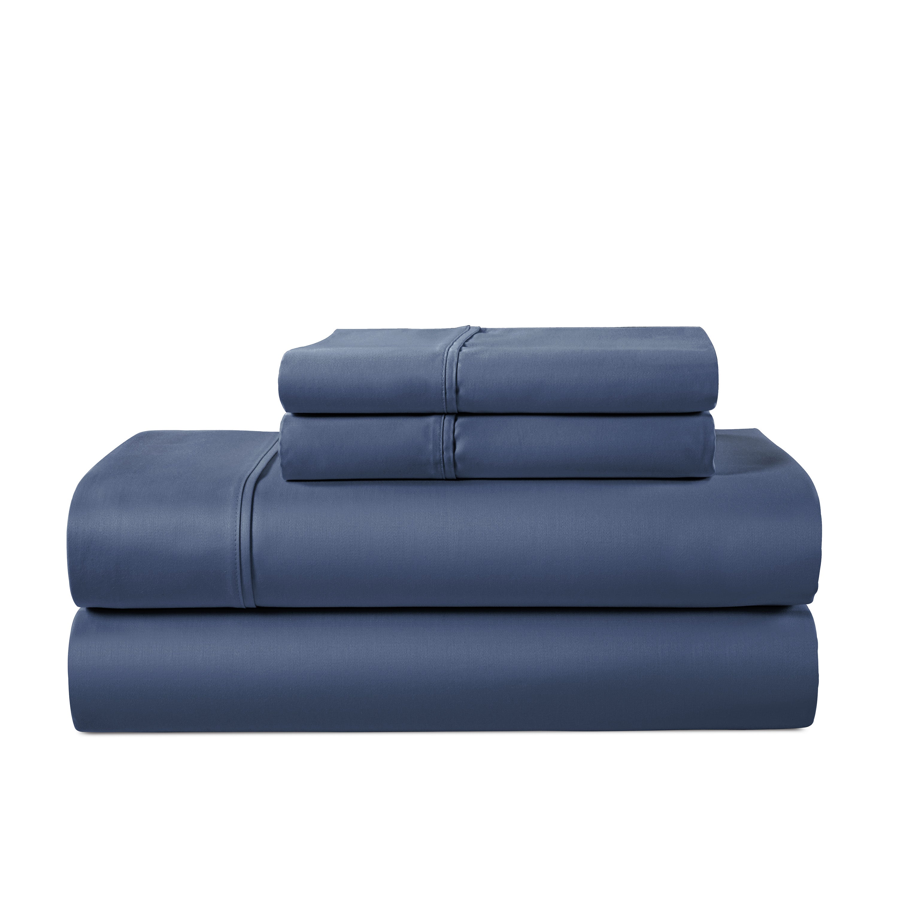  Kathy Ireland Home Kathy Ireland 500 Thread Count Tencel Cooling Cotton 4-Piece Sheet Set - King - Bonton