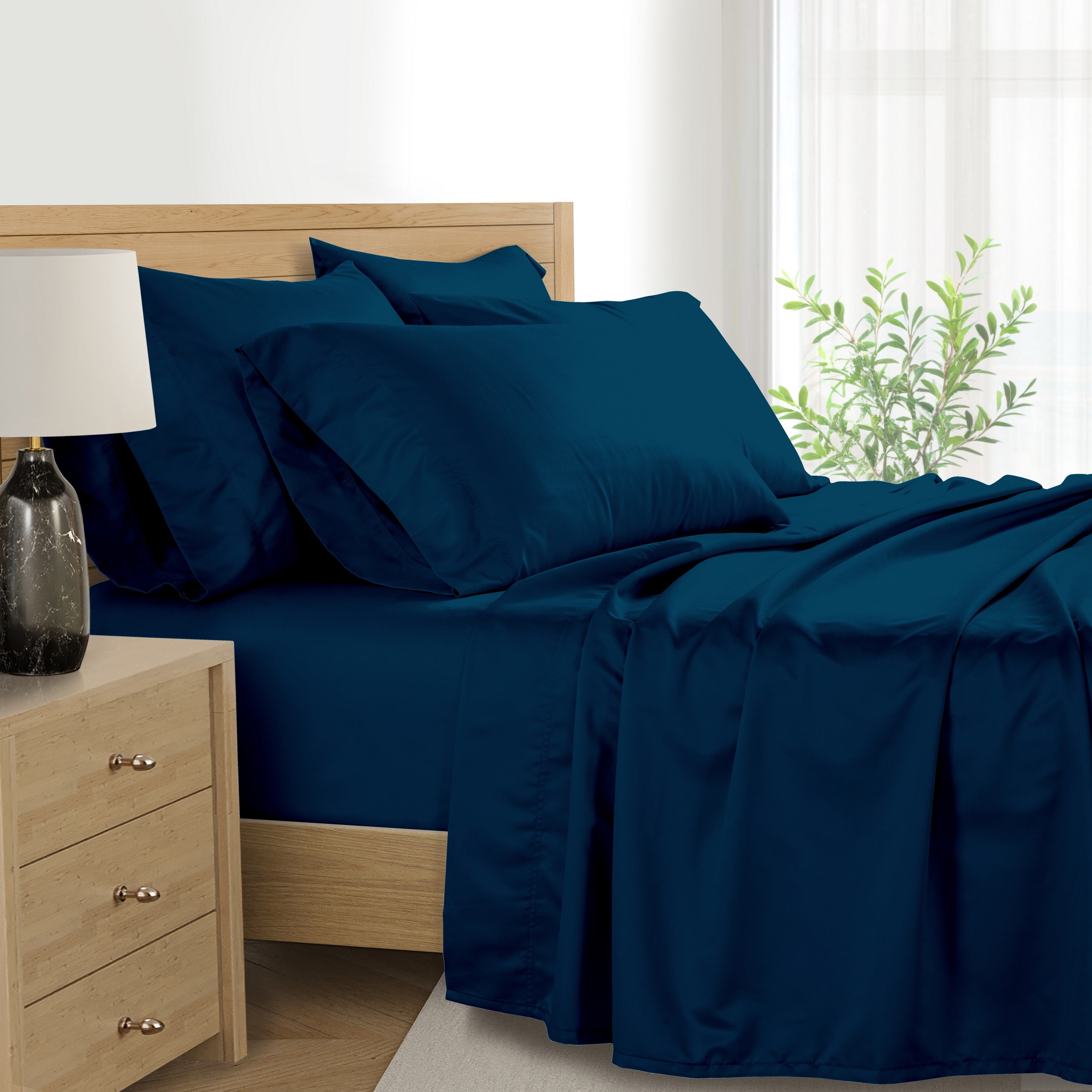  Kathy Ireland Home Kathy Ireland 1000 Thread Count Egyptian Cotton Rich 6-Piece Sheet Set - King - Bonton