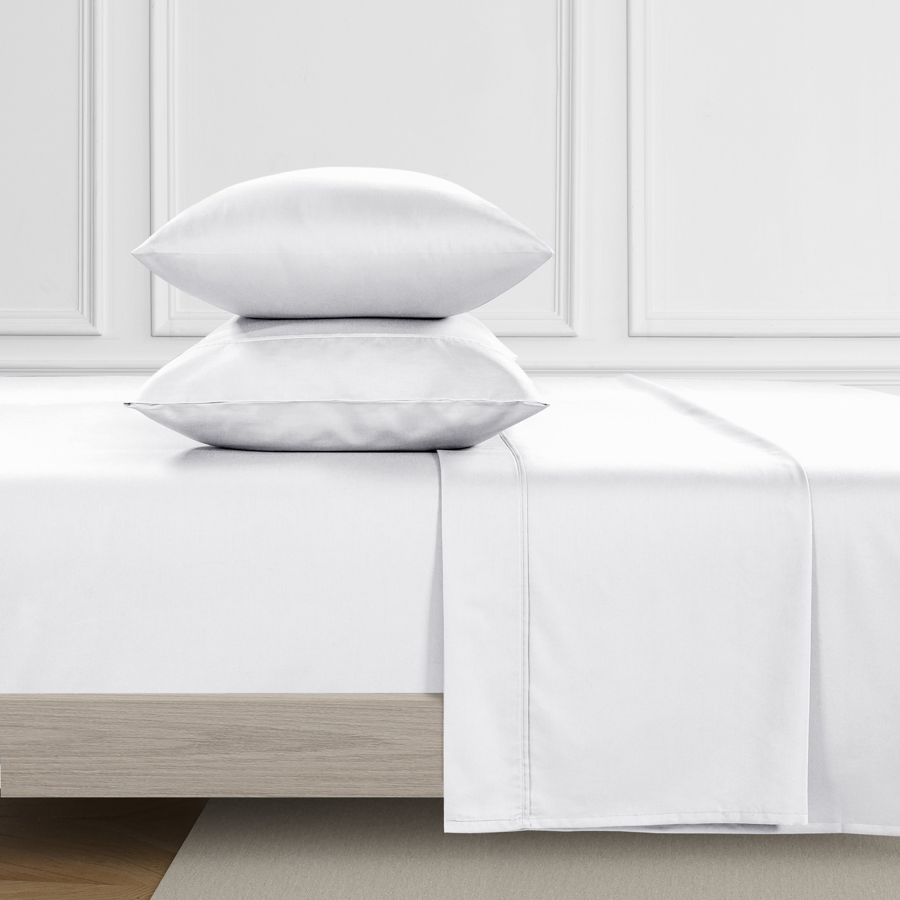 Kathy Ireland Home Kathy Ireland 500 Thread Count Tencel Cooling Cotton 4-Piece Sheet Set - King - Bonton