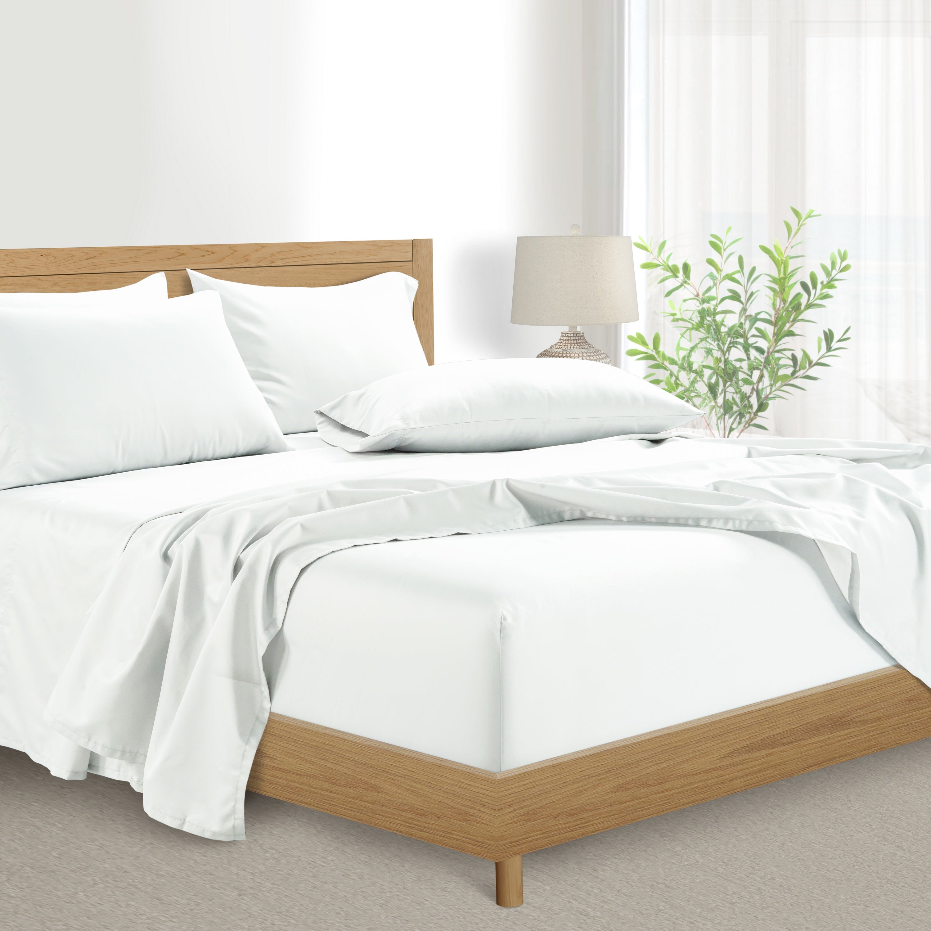  Kathy Ireland Home Kathy Ireland 1000 Thread Count Egyptian Cotton Rich 6-Piece Sheet Set - King - Bonton