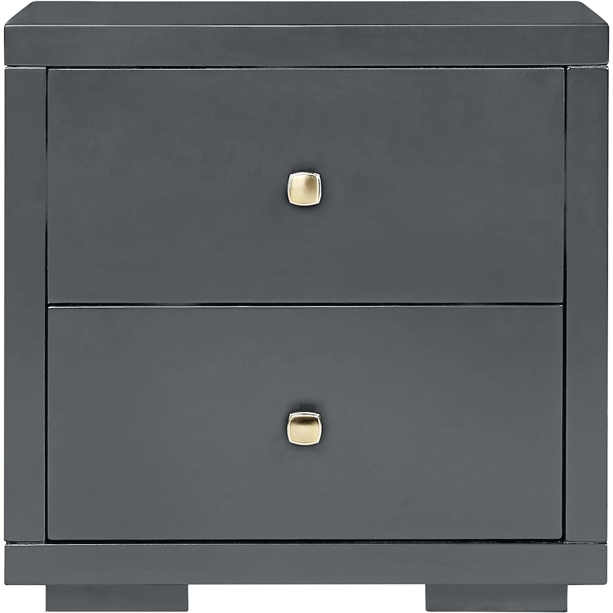  Camden Isle Wood Nightstand - Black - Bonton