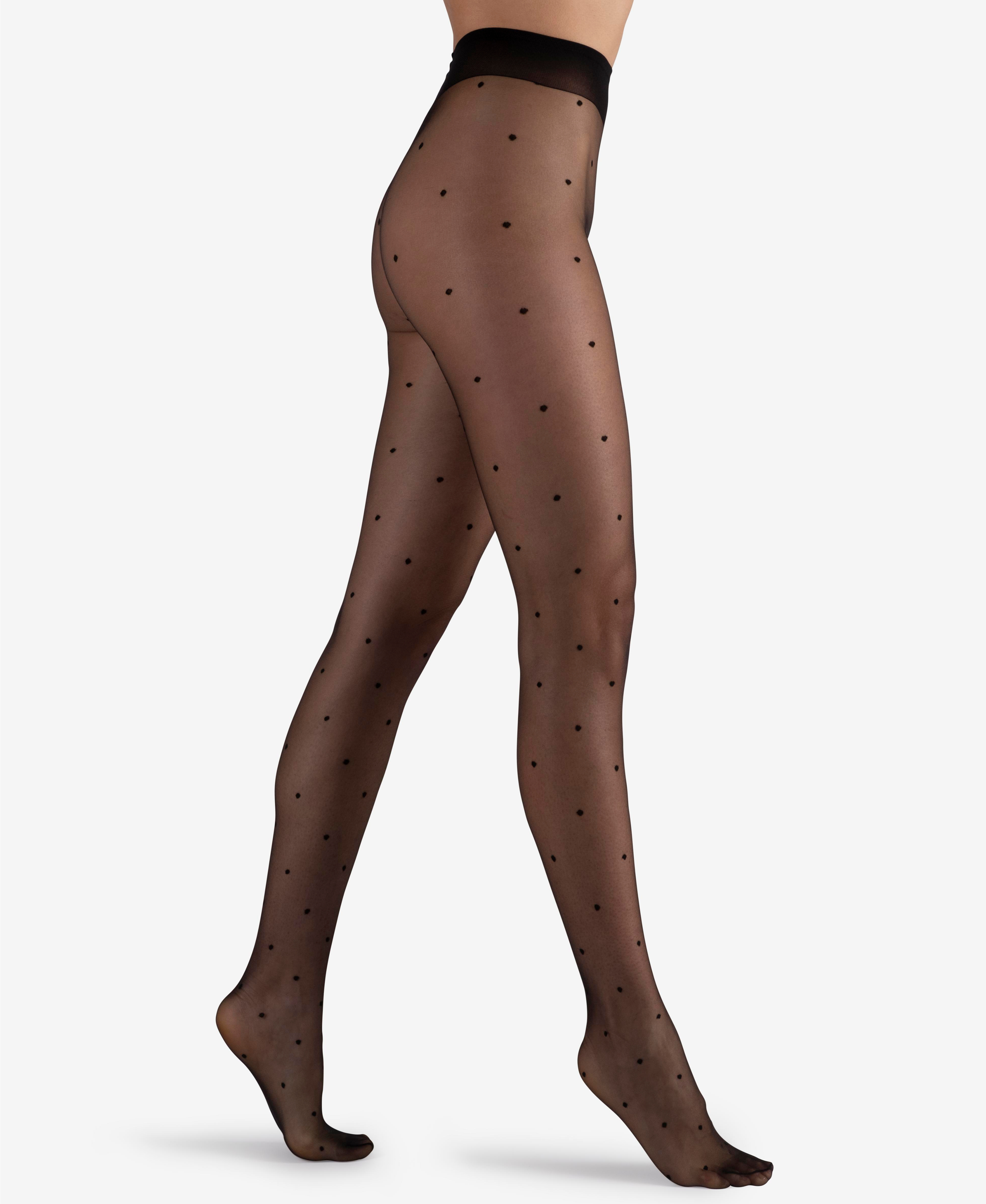  LECHERY LECHERY POLKA DOT TIGHTS - BLACK - Bonton