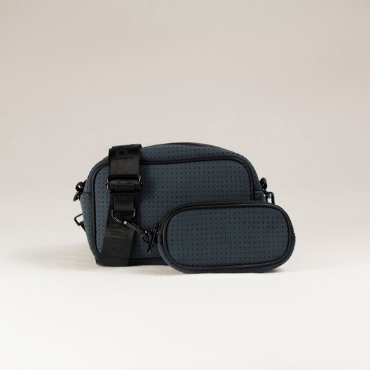 Camera Bag + Flap Crossbody - Deep Blue