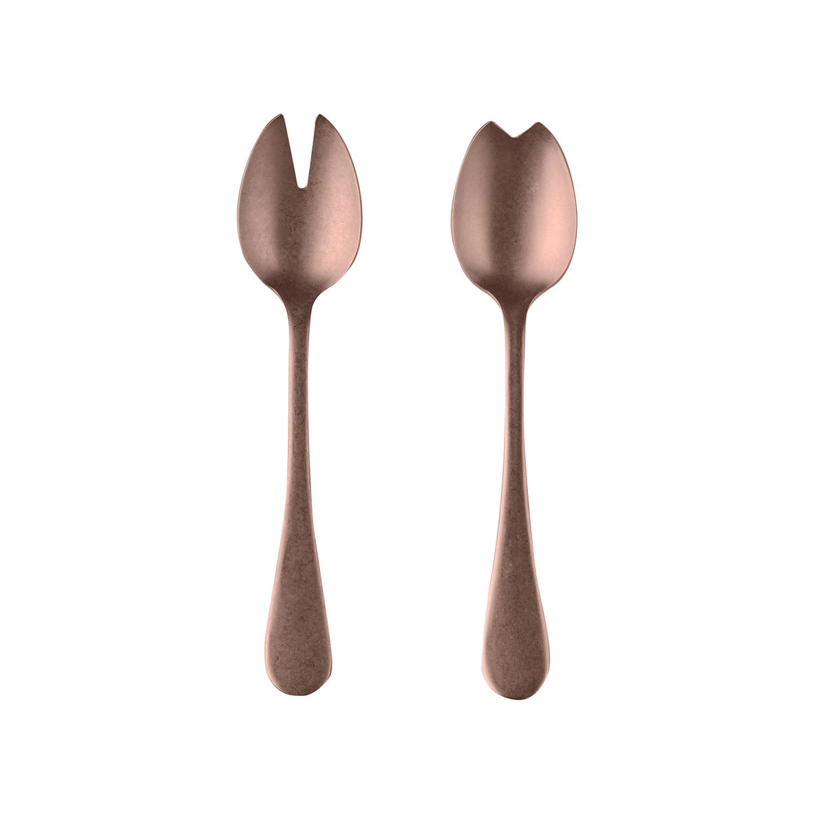 Mepra Vintage Salad Serving Set - Pewter Bronze - Bonton