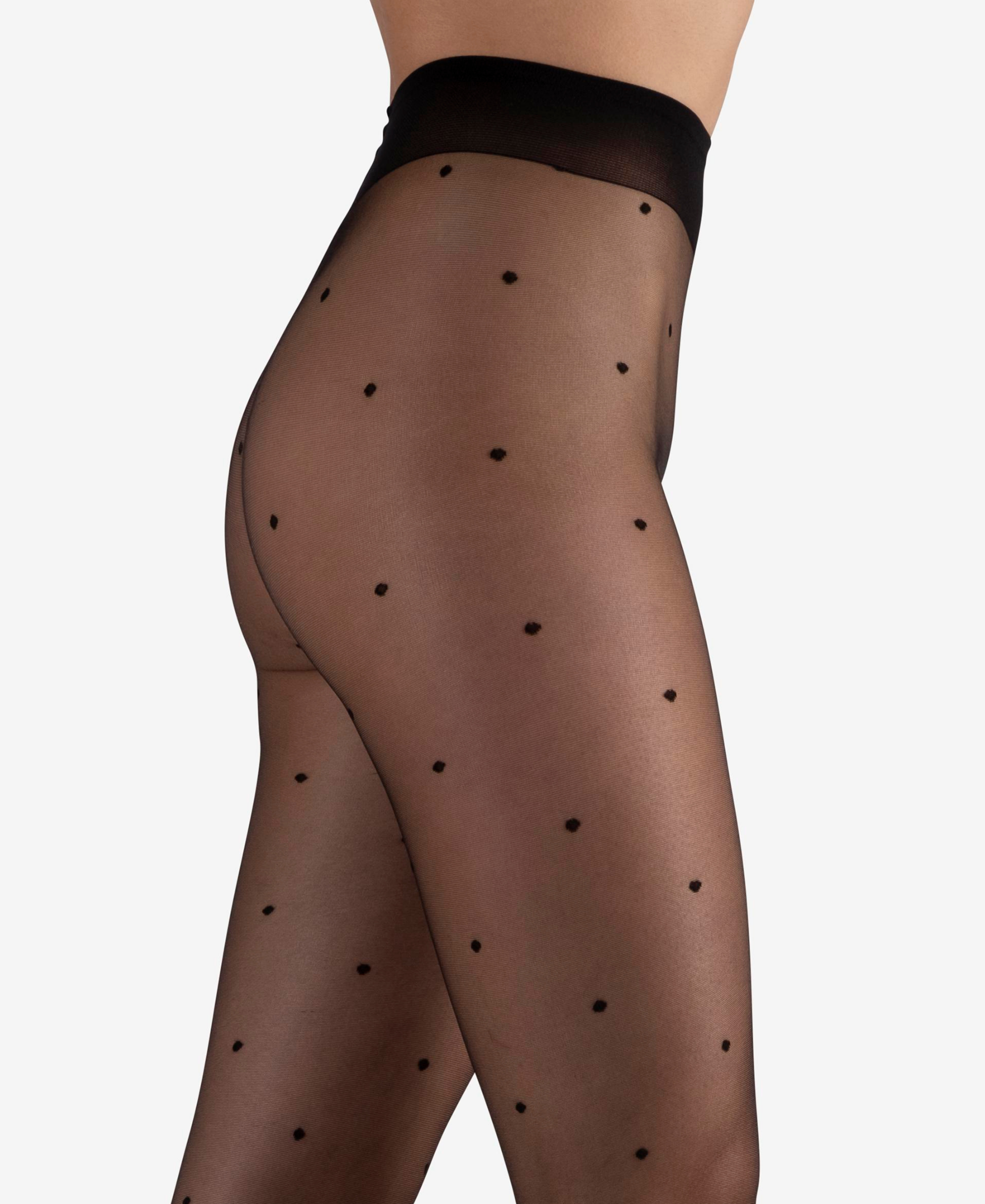  LECHERY LECHERY POLKA DOT TIGHTS - BLACK - Bonton