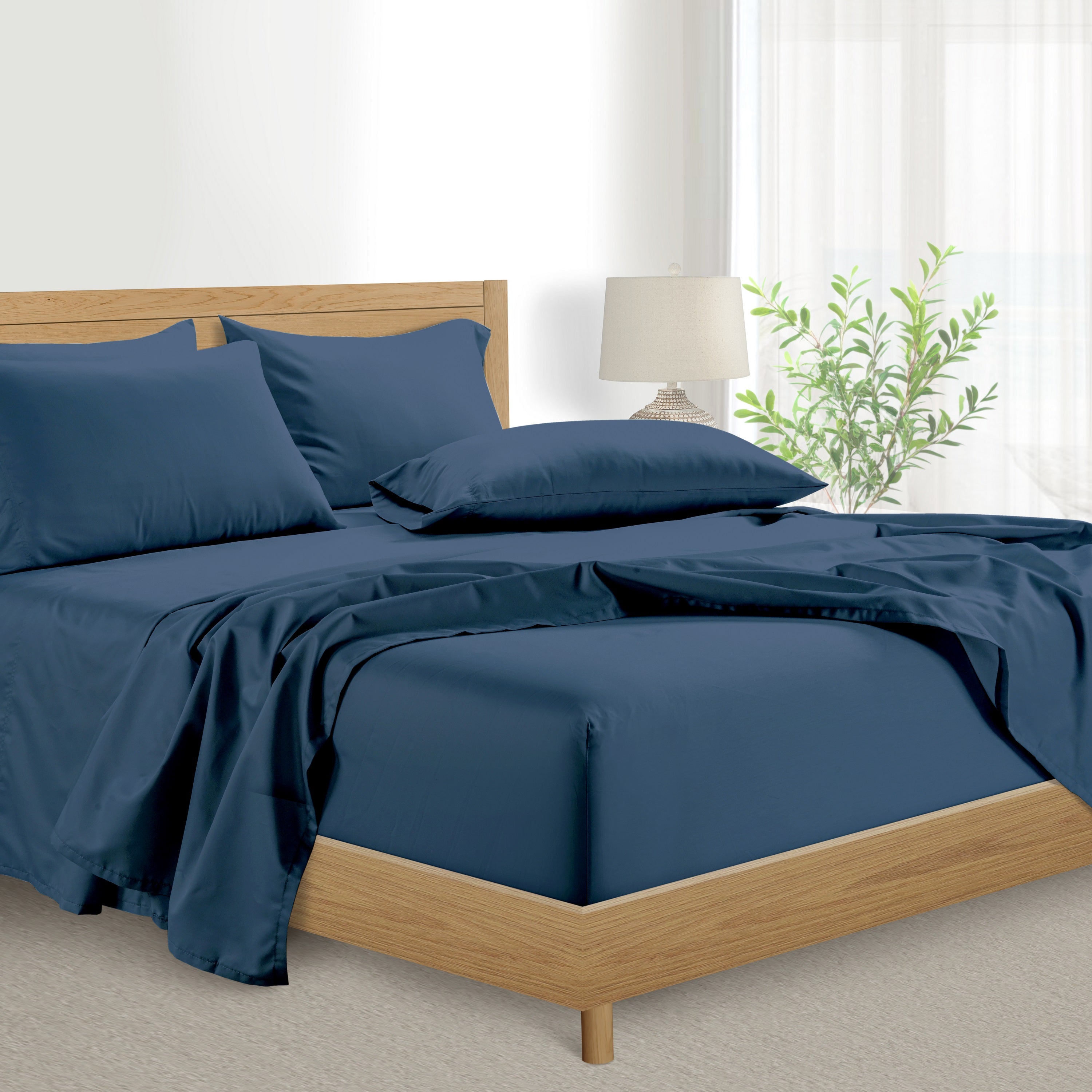  Kathy Ireland Home Kathy Ireland 1000 Thread Count Egyptian Cotton Rich 6-Piece Sheet Set - King - Bonton
