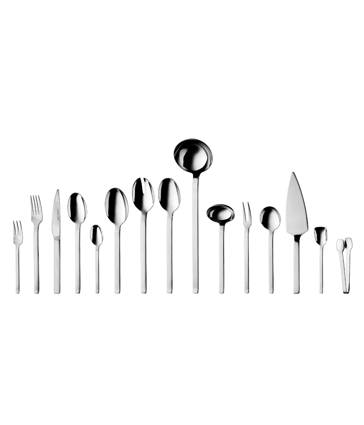  BergHOFF Essentials 18/10 Stainless Steel 72 Piece Flatware Set, Service for 12, Essence - Silver - Bonton