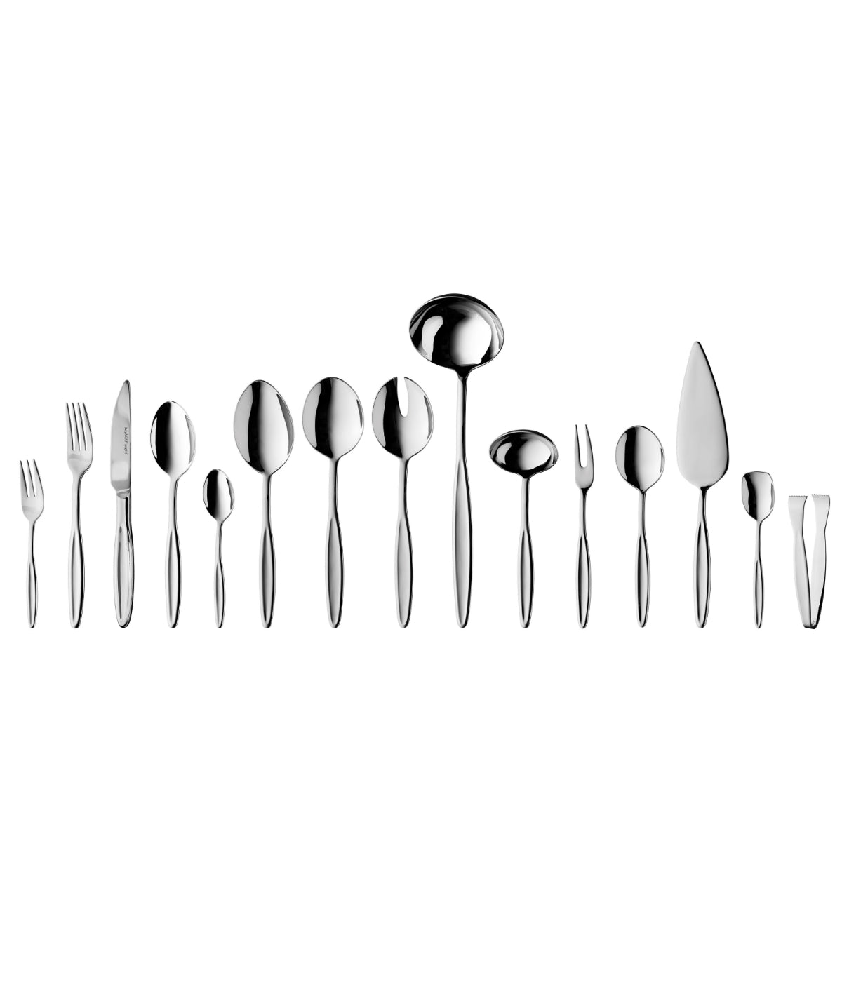  BergHOFF Essentials 18/10 Stainless Steel 72 Piece Flatware Set, Service for 12, Folio - Silver - Bonton