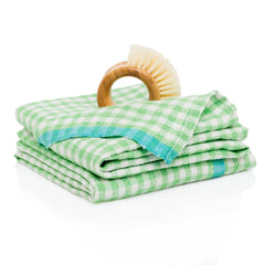 Two-Tone Gingham Towels, Set of 2