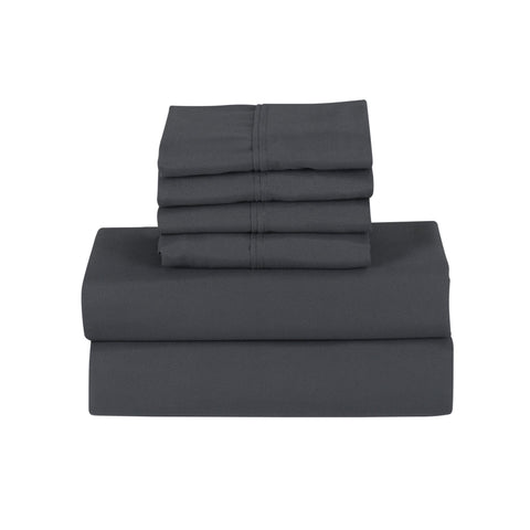 Bamboo 6 Piece 1800 Thread Count Smart Pocket Ultra Soft Luxury Sheet Set