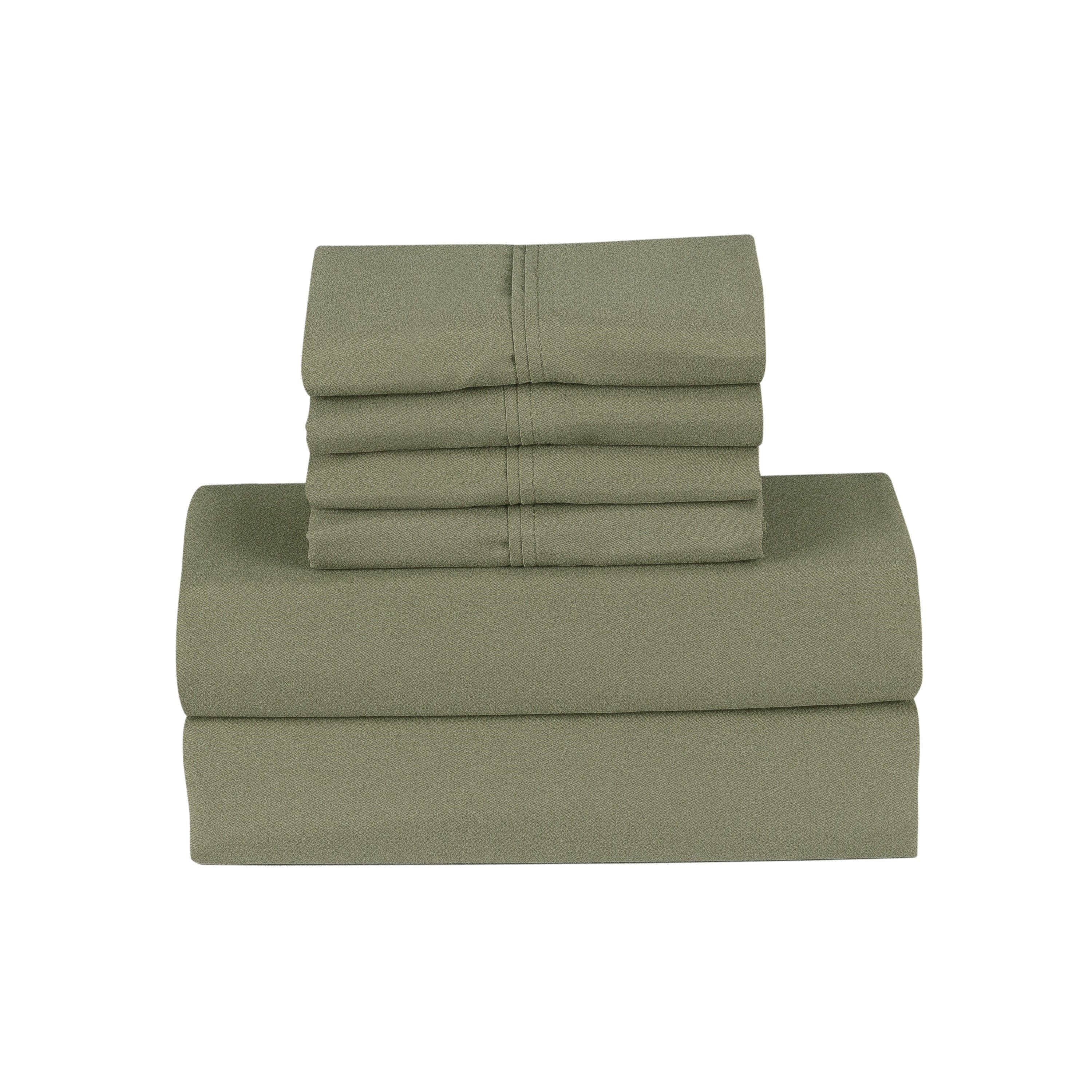  Bamboo Bamboo 6 Piece 1800 Thread Count Smart Pocket Ultra Soft Luxury Sheet Set - Full - Bonton