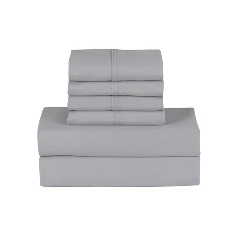 Bamboo 6 Piece 1800 Thread Count Smart Pocket Ultra Soft Luxury Sheet Set