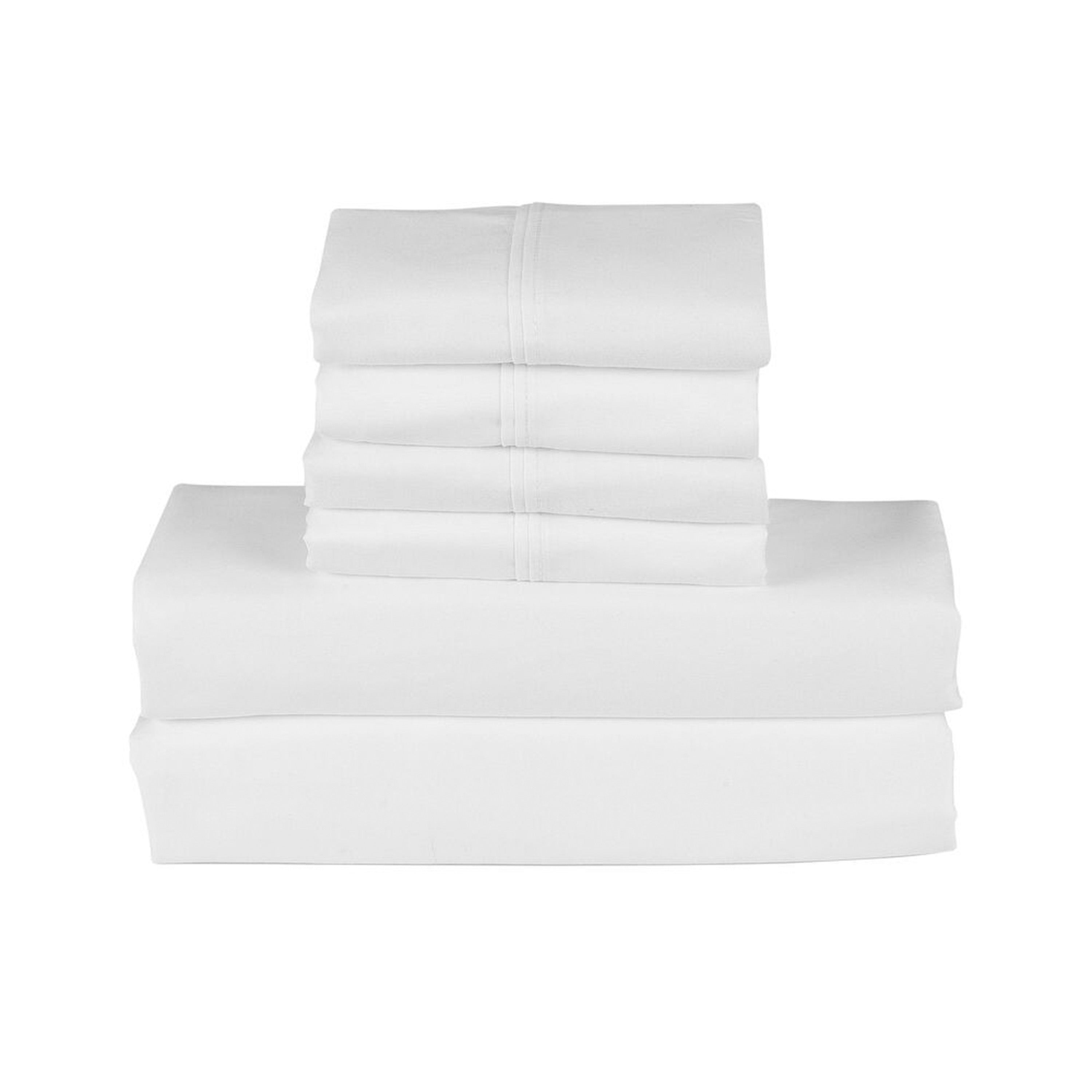  Bamboo Bamboo 6 Piece 1800 Thread Count Smart Pocket Ultra Soft Luxury Sheet Set - Full - Bonton