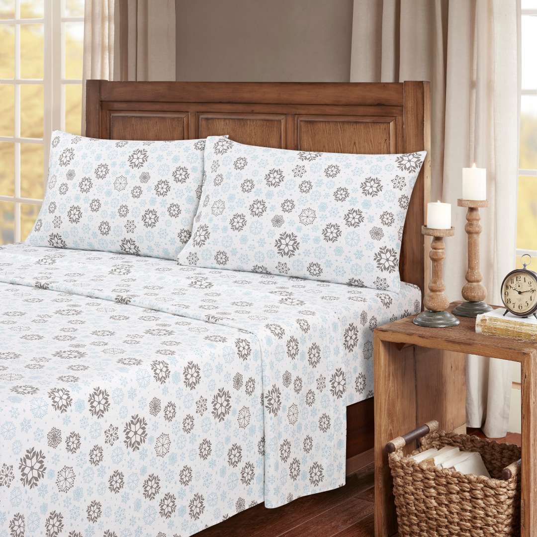  Kathy Ireland Home Kathy Ireland 100% Turkish Cotton Flannel Sheet Set - Buffalo Tartan - Bonton