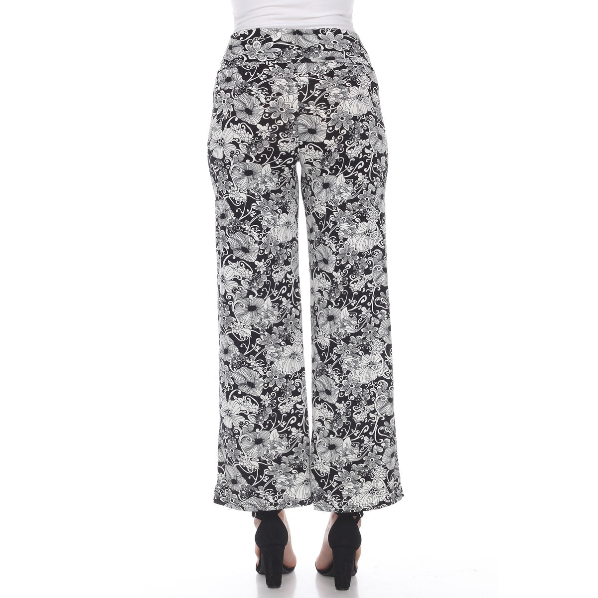  White Mark Floral Paisley Palazzo Pants - XL - Bonton