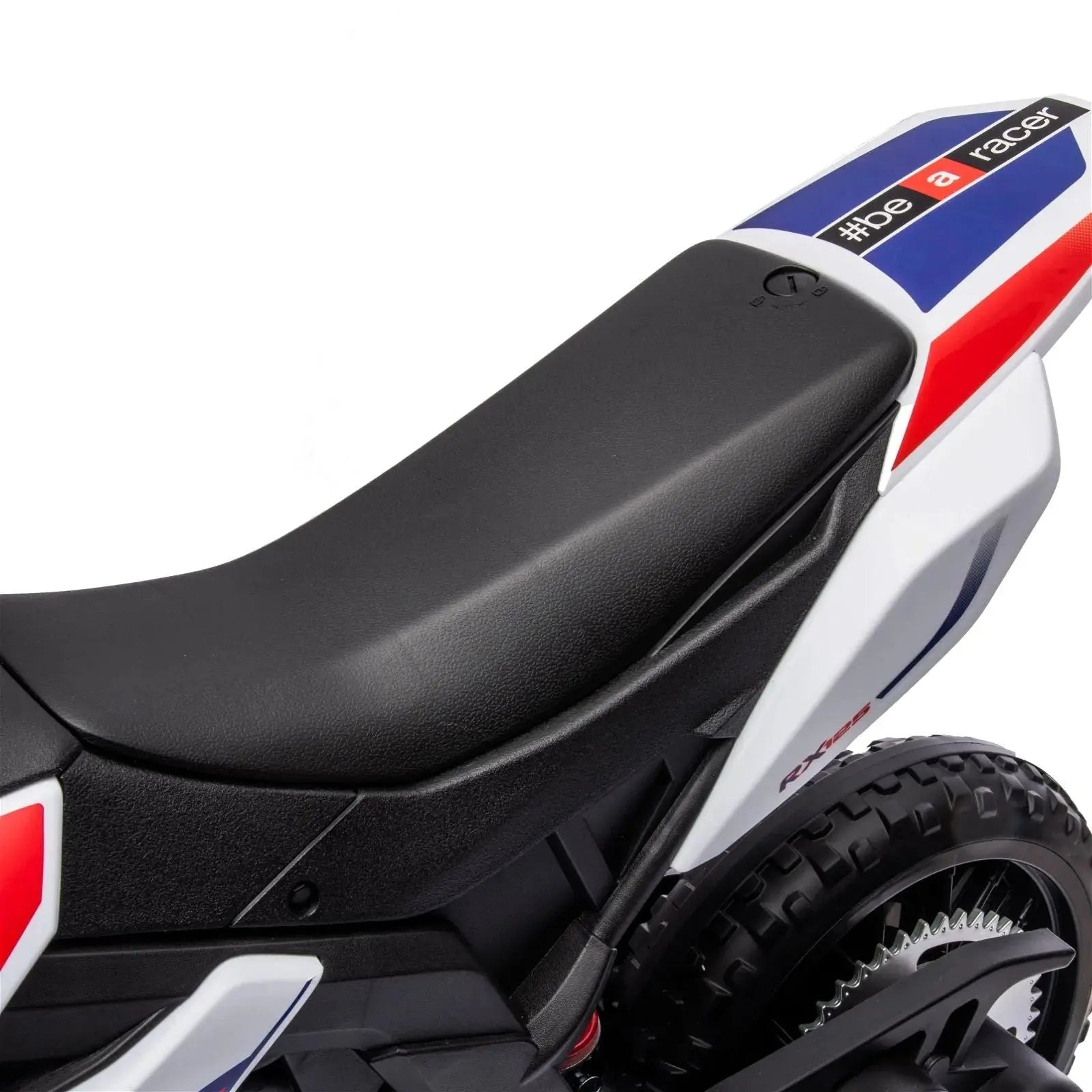  Freddo 12V Aprilia Motorcycle 1 Seater Ride-On - White - Bonton