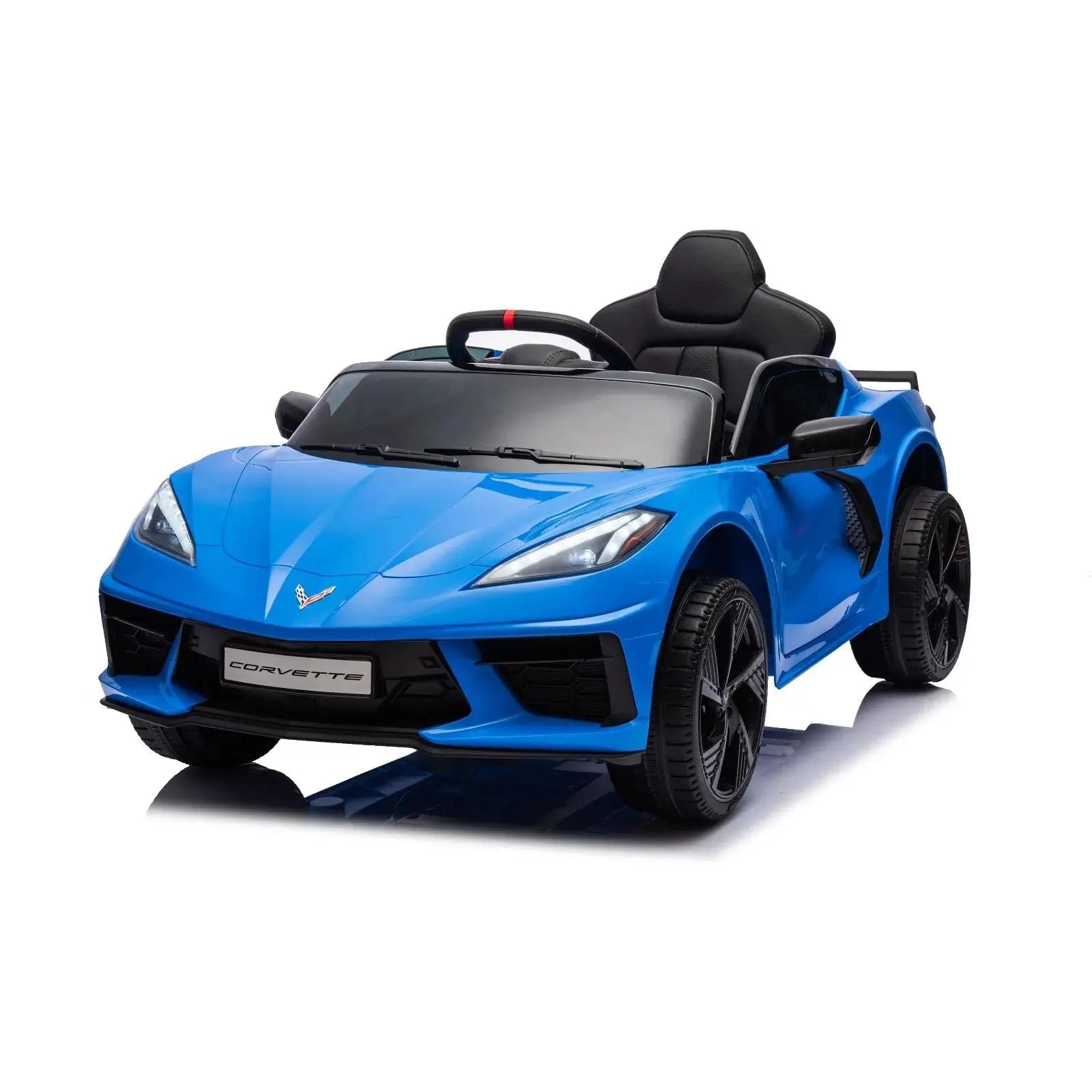  Freddo 12V Chevrolet Corvette C8 Stingray 1-Seater Kids Ride-on Car - Blue - Bonton